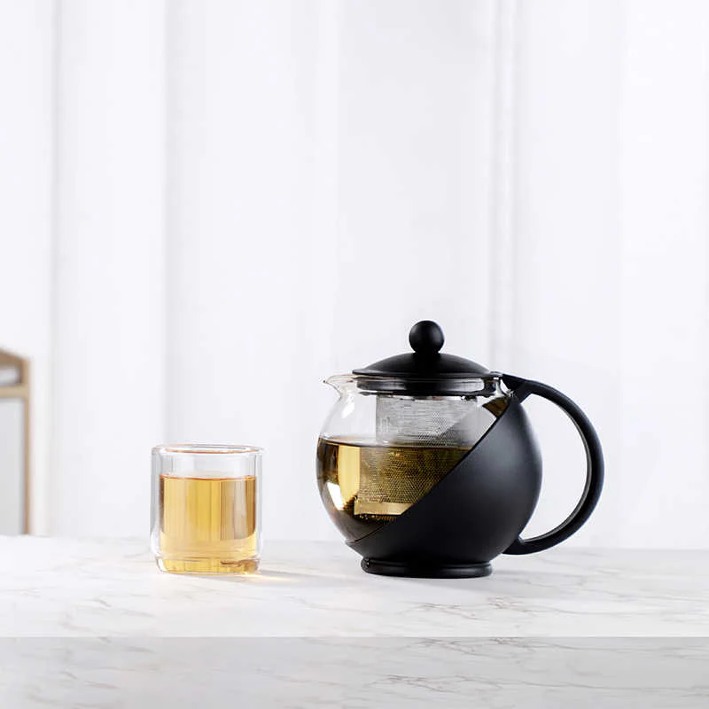 Danfe 25 oz Glass Teapot with Stainless Steel Infuser – Elegant, Durable, and Perfect for Loose Leaf Tea - Image 3