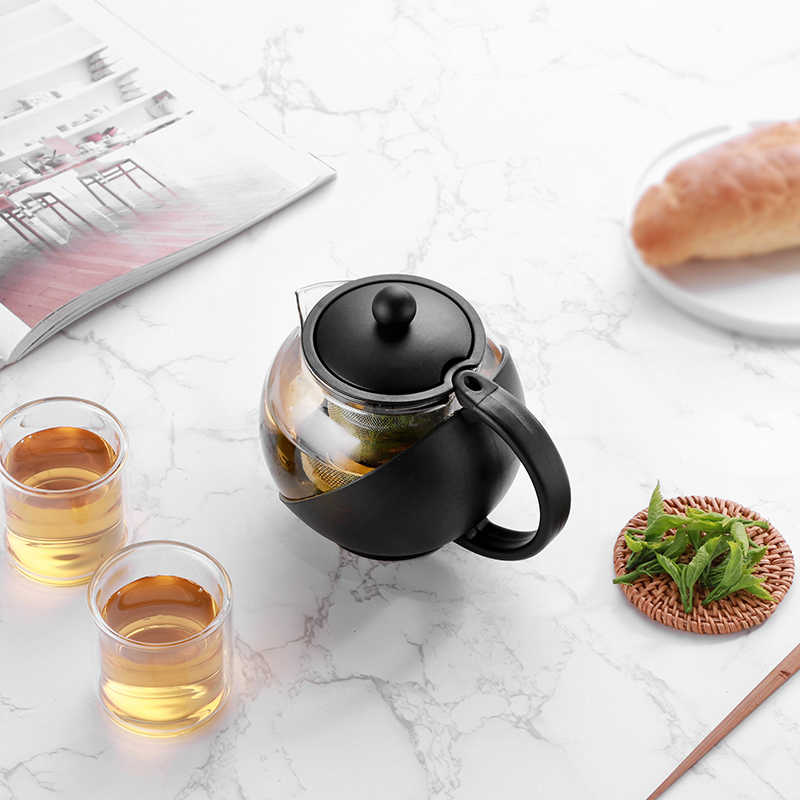 Danfe 25 oz Glass Teapot with Stainless Steel Infuser – Elegant, Durable, and Perfect for Loose Leaf Tea - Image 4