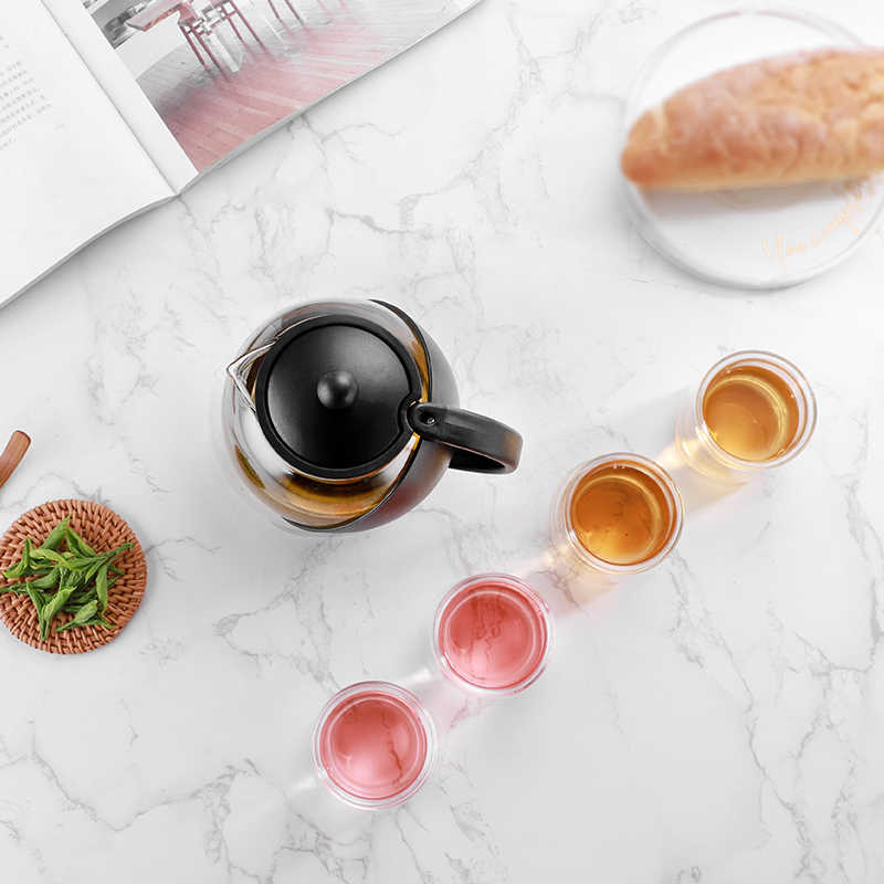 Danfe 25 oz Glass Teapot with Stainless Steel Infuser – Elegant, Durable, and Perfect for Loose Leaf Tea - Image 5