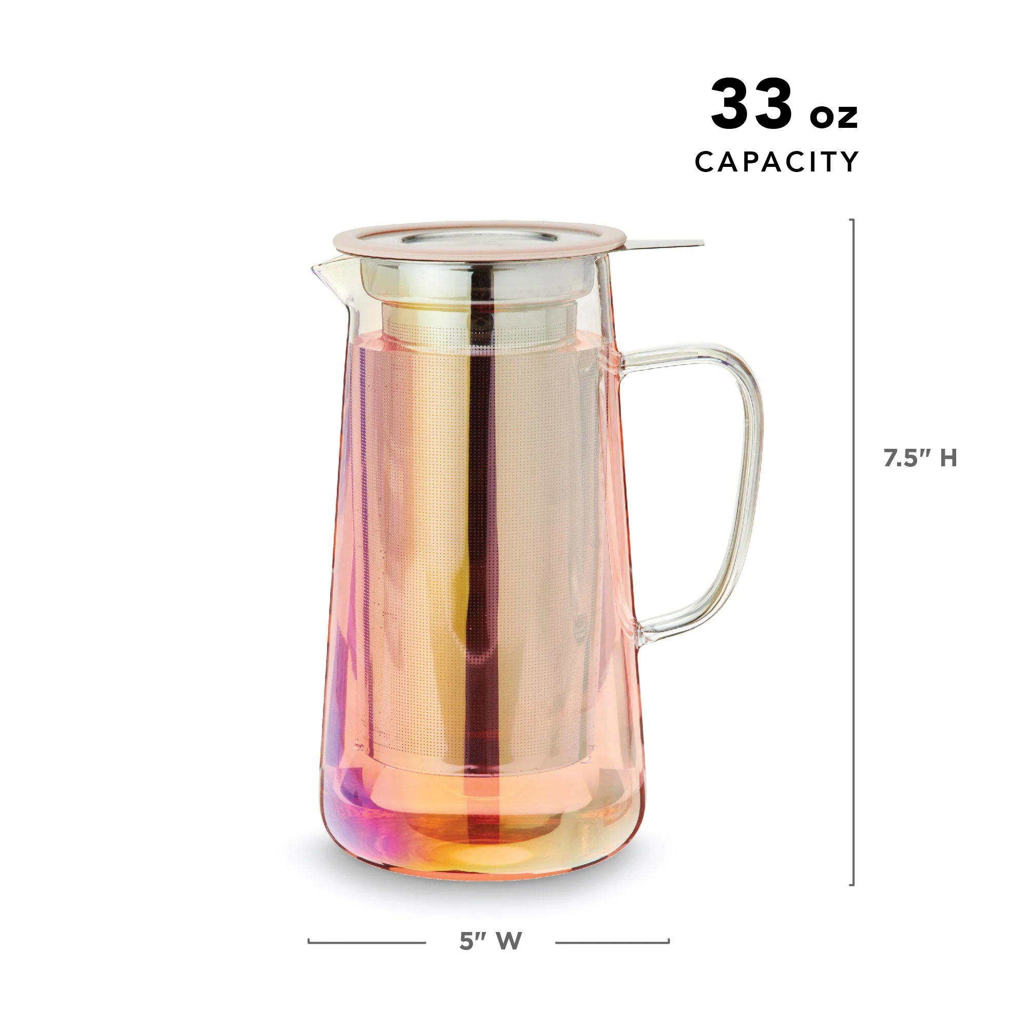 Pinky Up Annika Glass Teapot & Infuser - Image 5