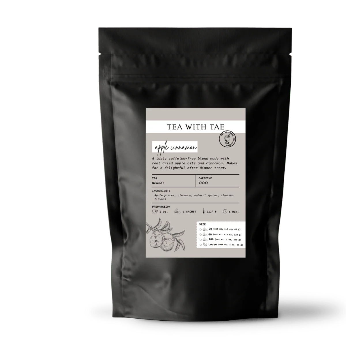 Tea with Tae Apple Cinnamon Pouch - Image 4
