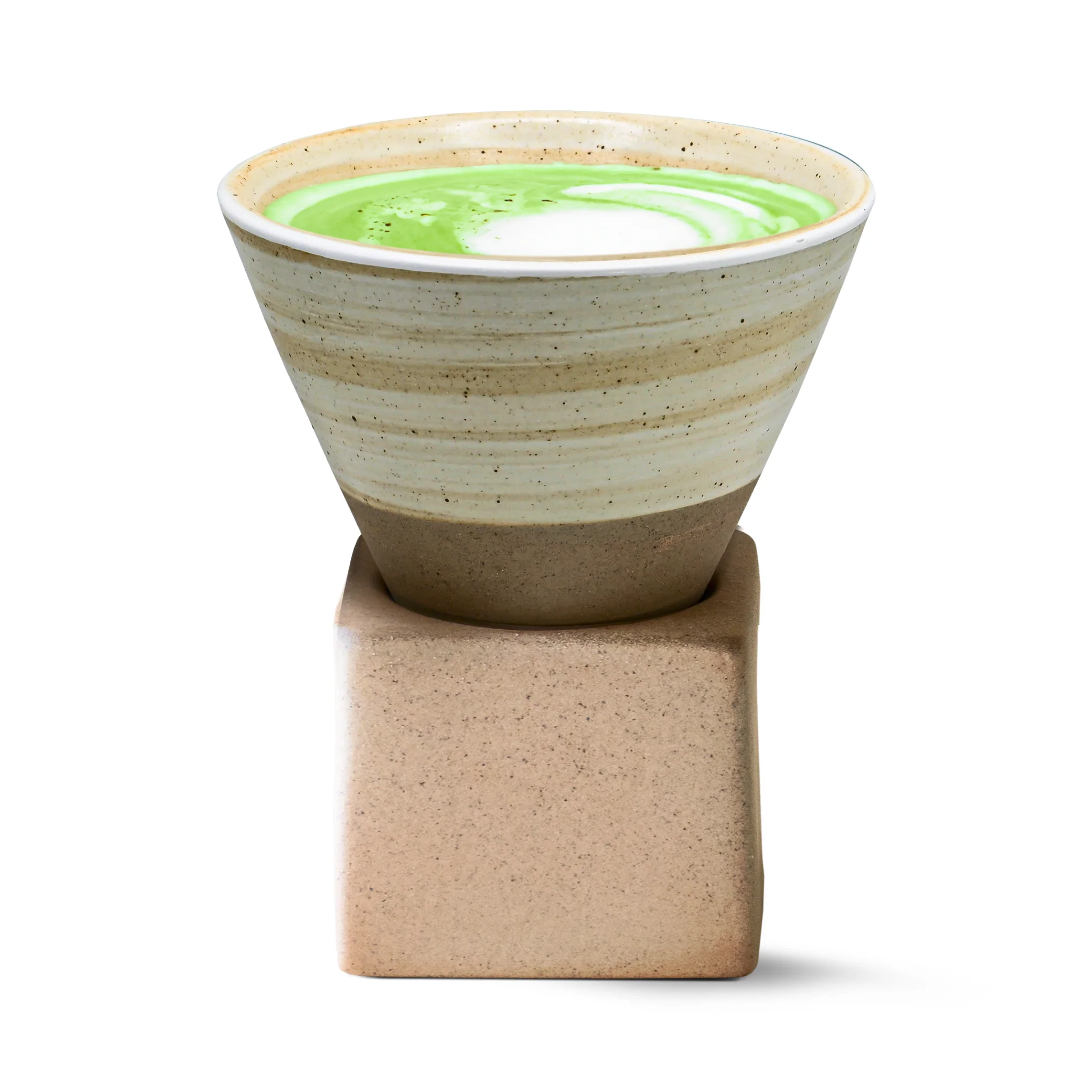 Aprika Life Beige Coffee Mug with Base - 6.8 oz/200ml - Image 3