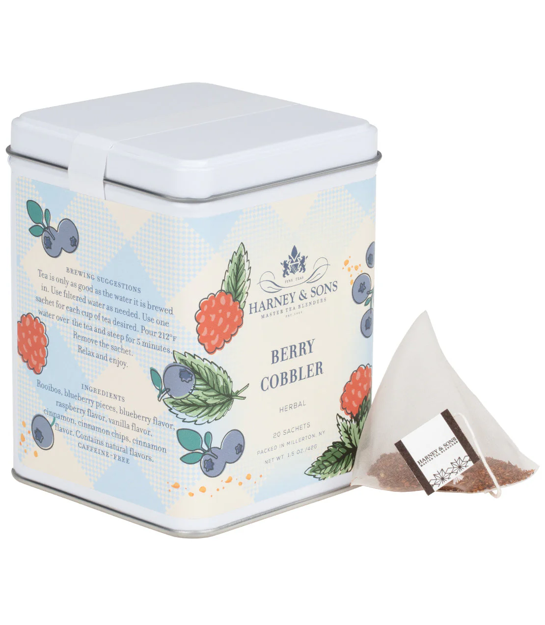 Harney & Sons Berry Cobbler, Tin of 20 Sachets - Image 4