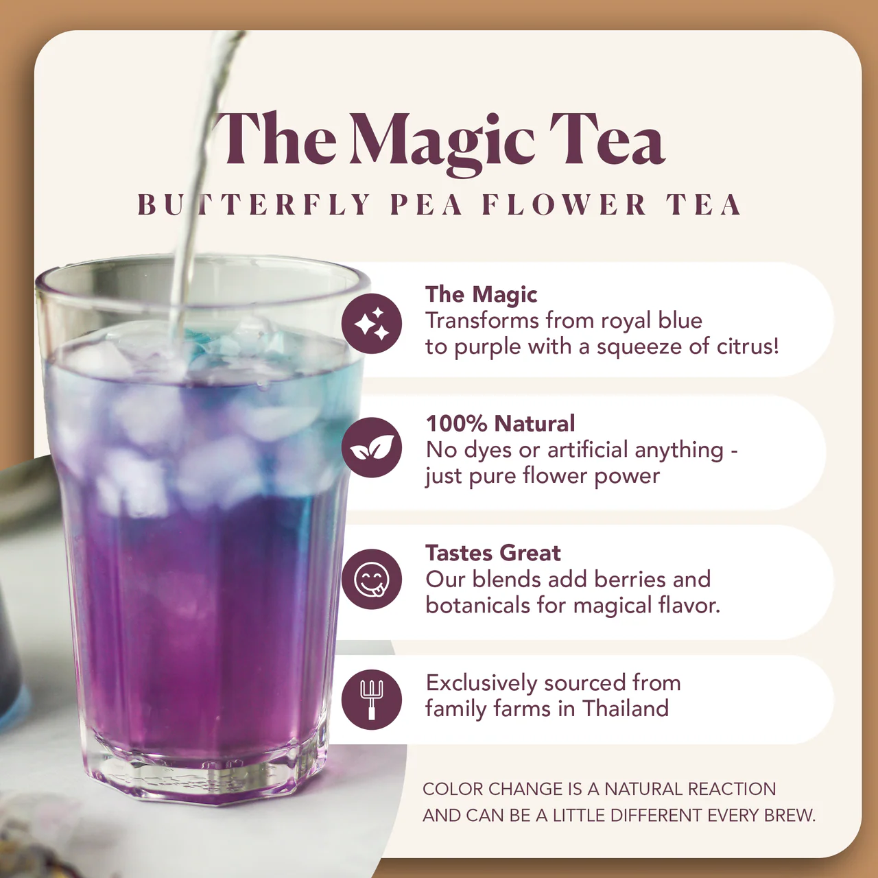 Plum Deluxe Butterfly Effect Green/White Tea (Mango / Peach) - Image 3