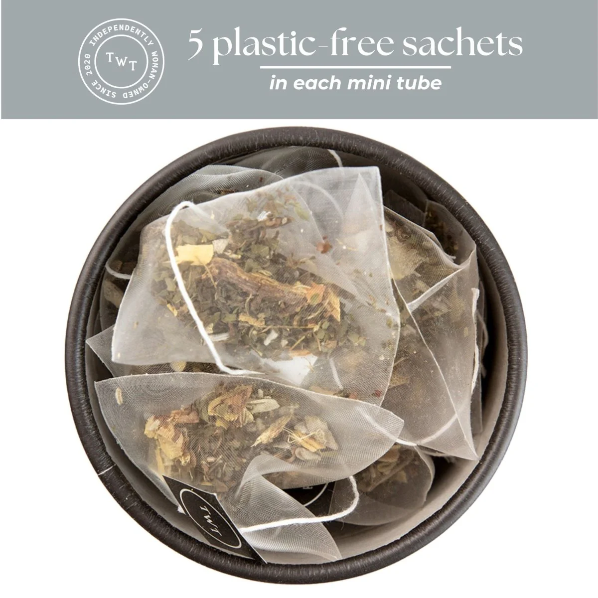 Tea with Tae Calming Tea Mini Tea Tube (5 tea bags) - Image 3