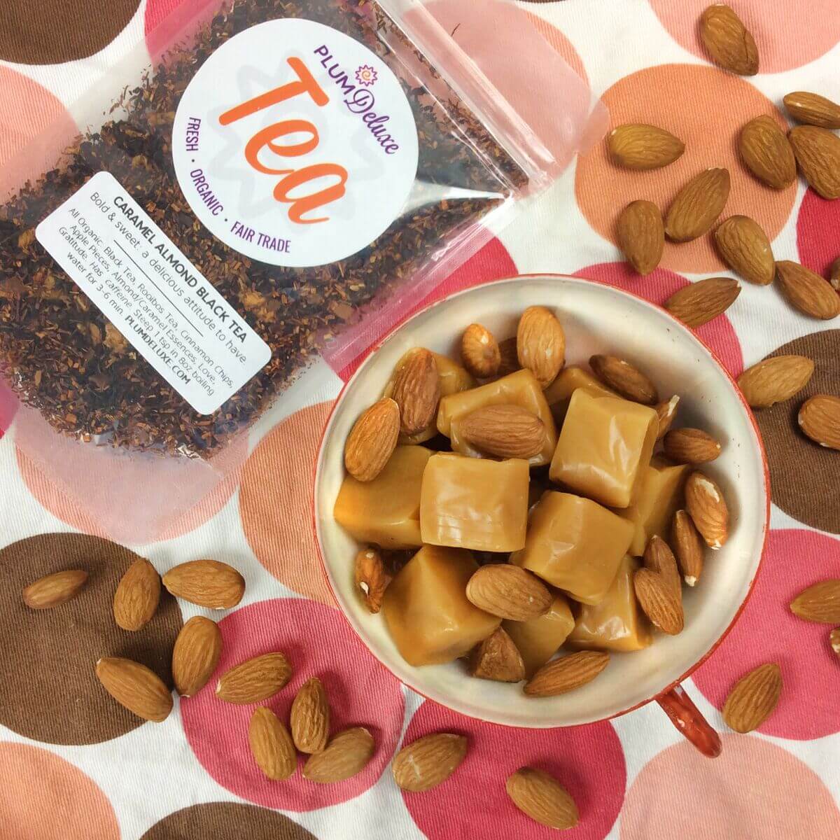 Plum Deluxe Caramel Almond Black Tea - Image 2