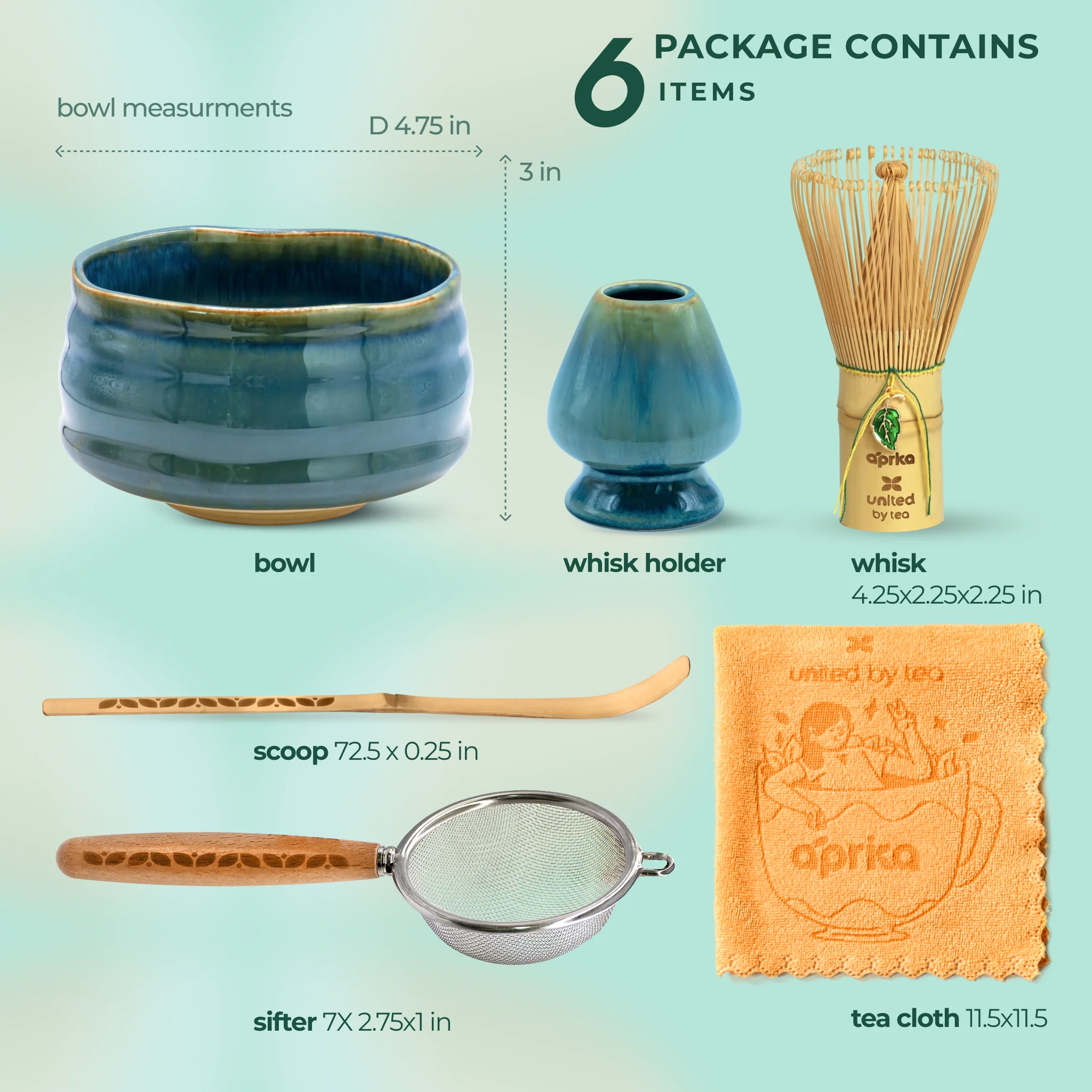 Aprika Life Ceremonial Matcha Starter Kit - Blue - Image 6