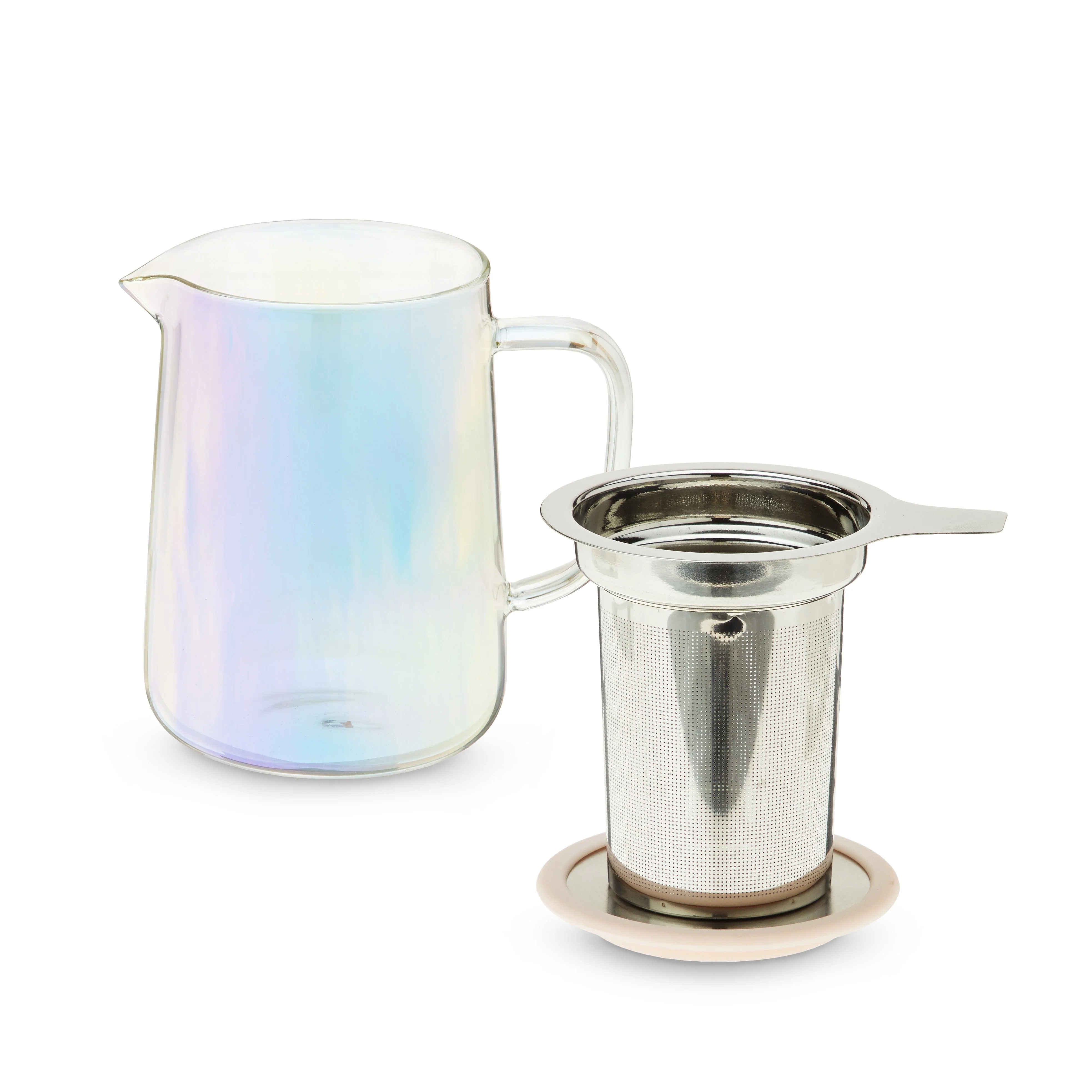 Pinky Up Chas Mini Glass Teapot & Infuser - Image 3