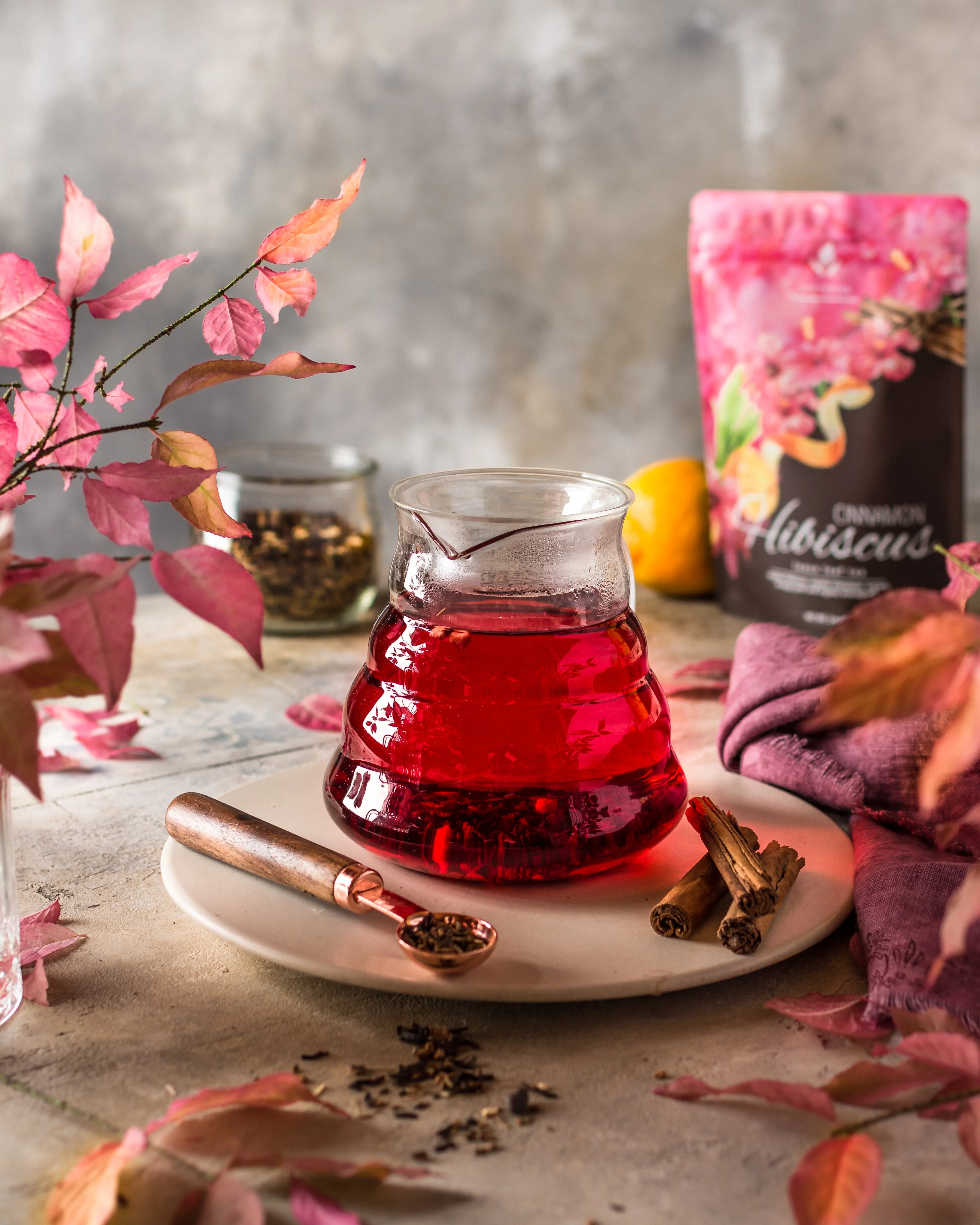 Gardenika Cinnamon Hibiscus Loose Tea, Heart Health & Antioxidant Rich - Caffeine Free - 55+ Cups - USDA Organic & Kosher - 4 oz (113g) - Image 3