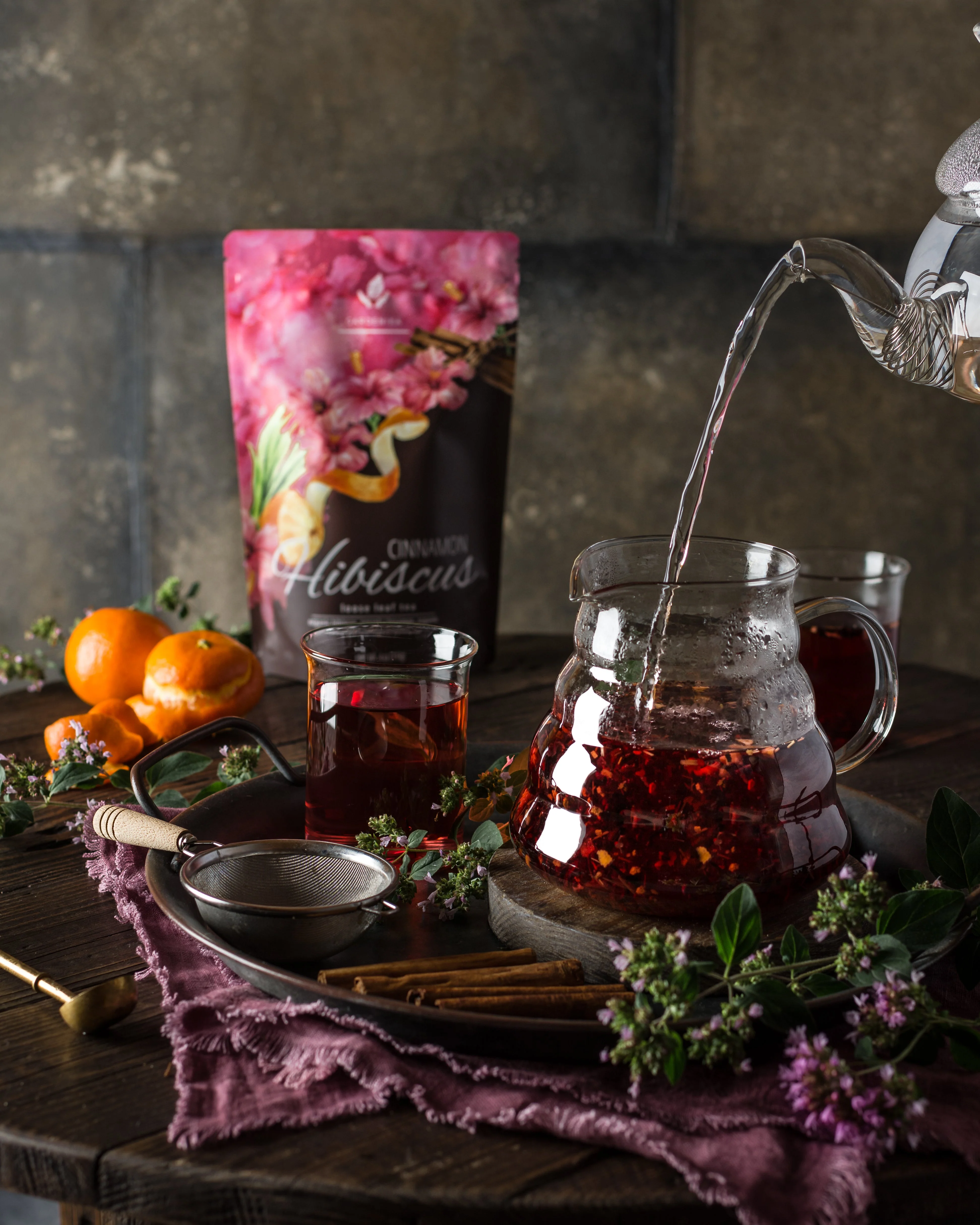 Gardenika Cinnamon Hibiscus Loose Tea, Heart Health & Antioxidant Rich - Caffeine Free - 55+ Cups - USDA Organic & Kosher - 4 oz (113g) - Image 5