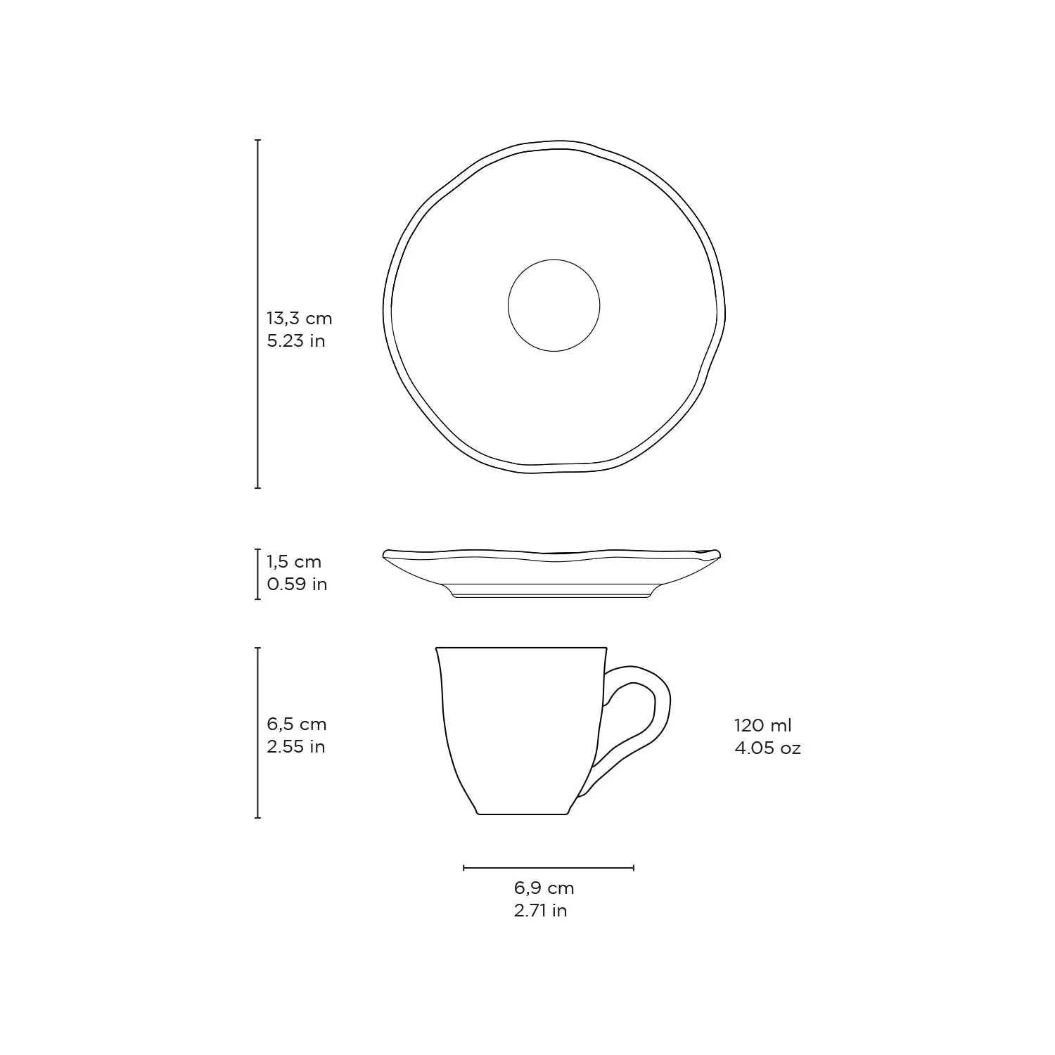 Porto Brasil Cup & Saucer Set of 6 - Image 56