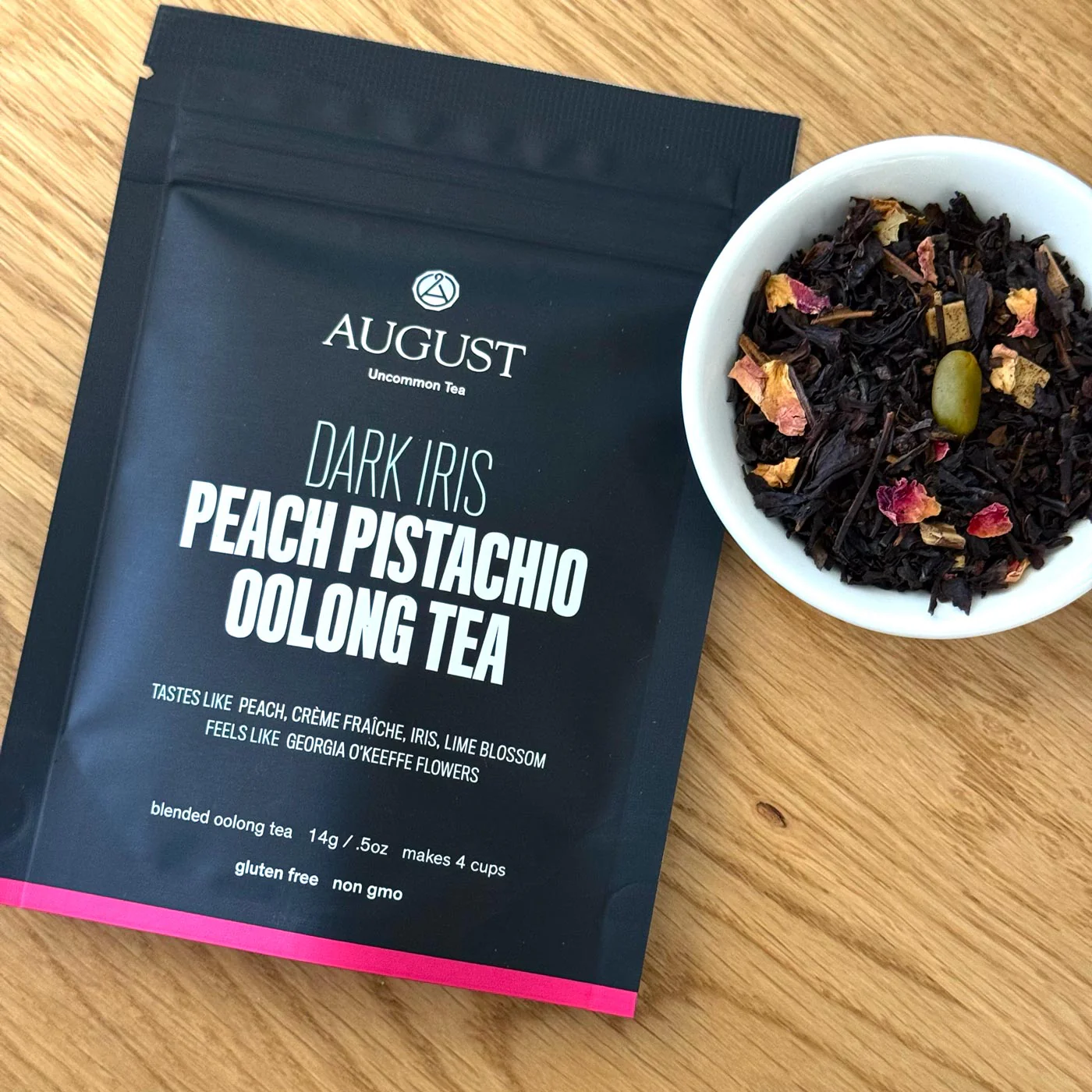 August Dark Iris - Peach Pistachio Oolong Tea - Image 6