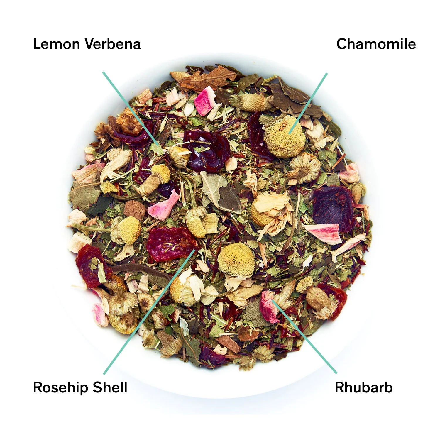 August Days of Heaven - Rhubarb Verbena Chamomile Tea (Caffeine Free) - Image 2