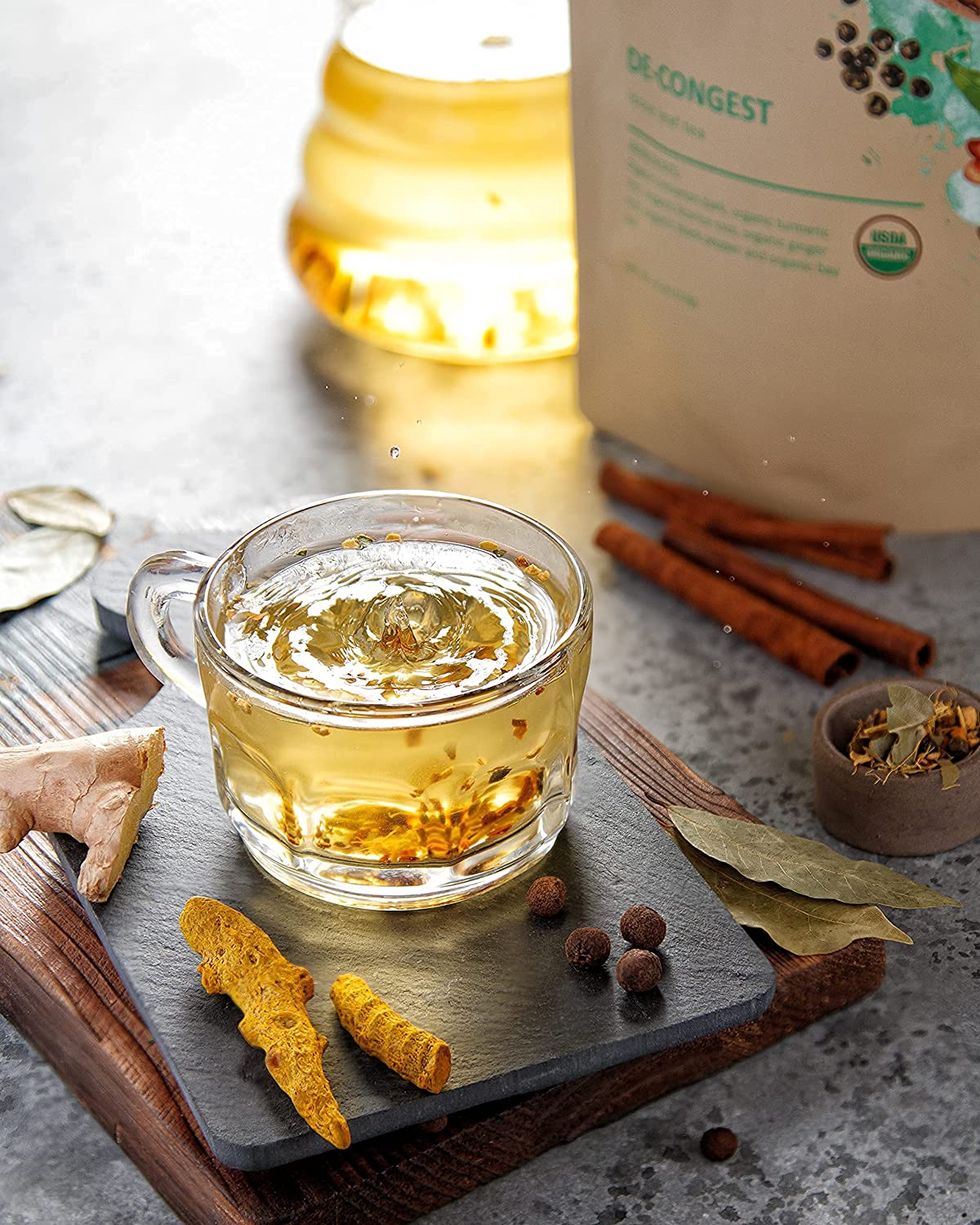 Gardenika Decongest Loose Leaf Tea, Organic, Kosher, Herbal & Caffeine-Free - 4 oz (114g) - Image 3