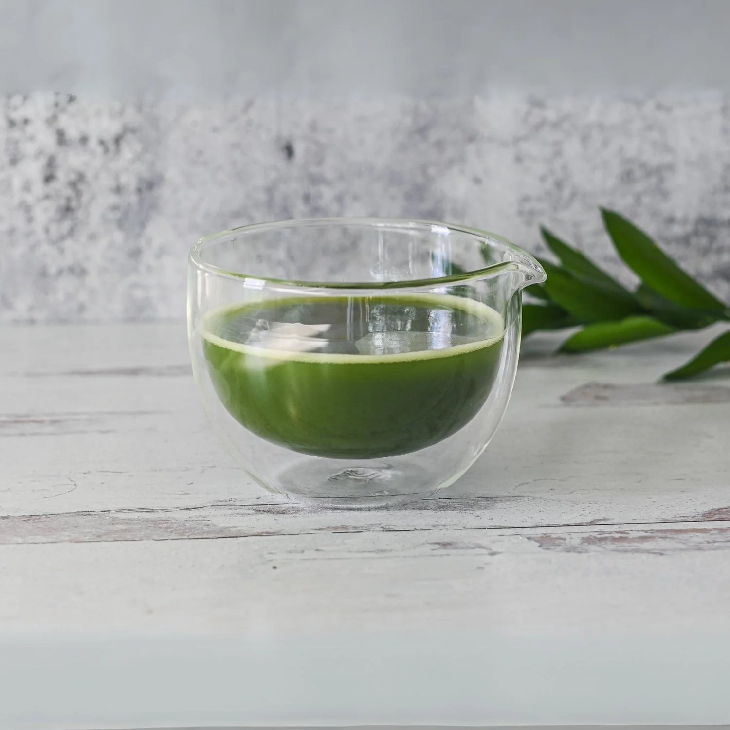 Aprika Life Double Sided (Double Wall) Glass Matcha Bowl with Spout, Bamboo Matcha Whisk, Whisk Holder and Organic Japanese Matcha Set - Image 4
