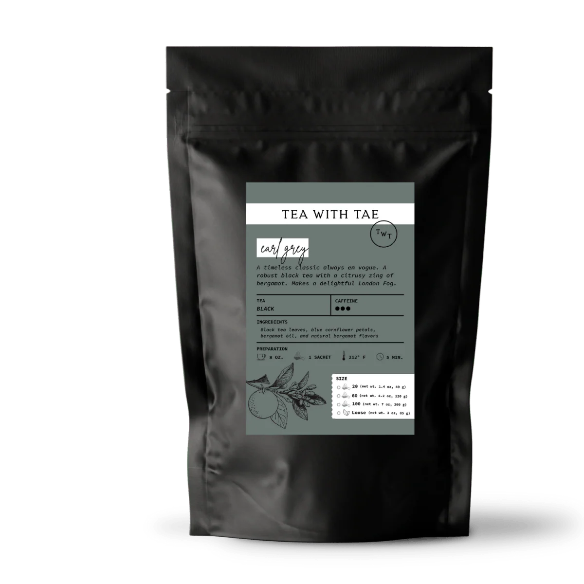 Tea with Tae Earl Grey Pouch - Image 4