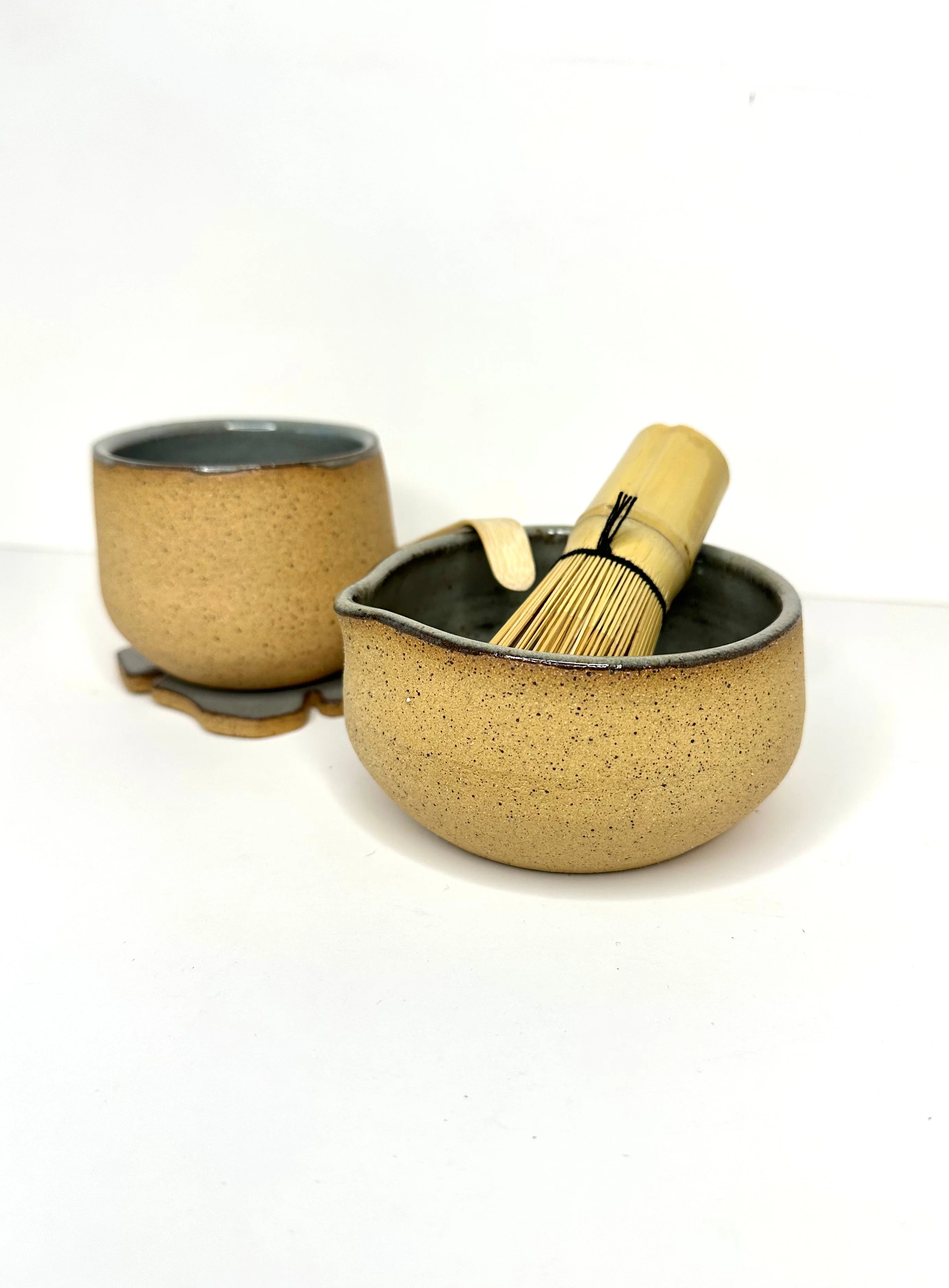FRECKLES MATCHA SET. (Whisk+spoon & coaster included) - Image 6