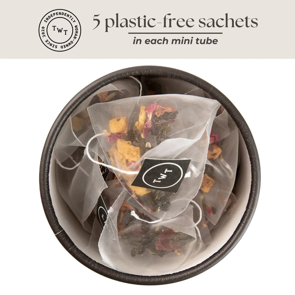 Tea with Tae Fruit & Berry Oolong Mini Tea Tube (5 tea bags) - Image 3