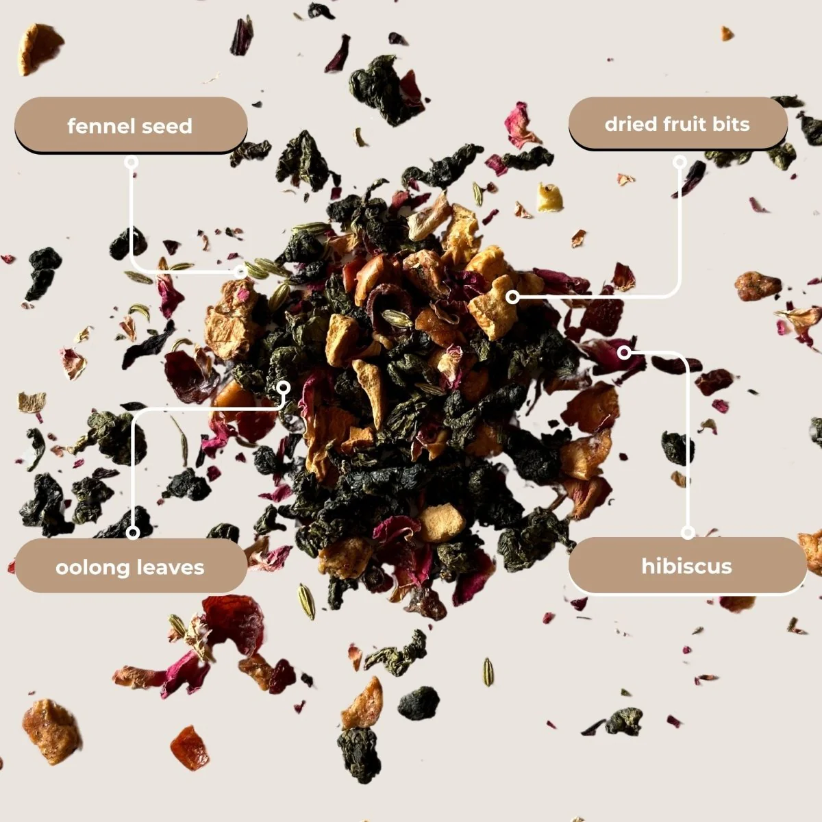 Tea with Tae Fruit & Berry Oolong Mini Tea Tube (5 tea bags) - Image 5