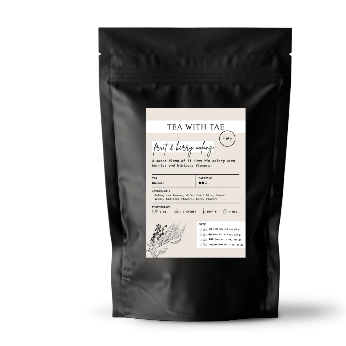 Tea with Tae Fruit & Berry Oolong Pouch - Image 5