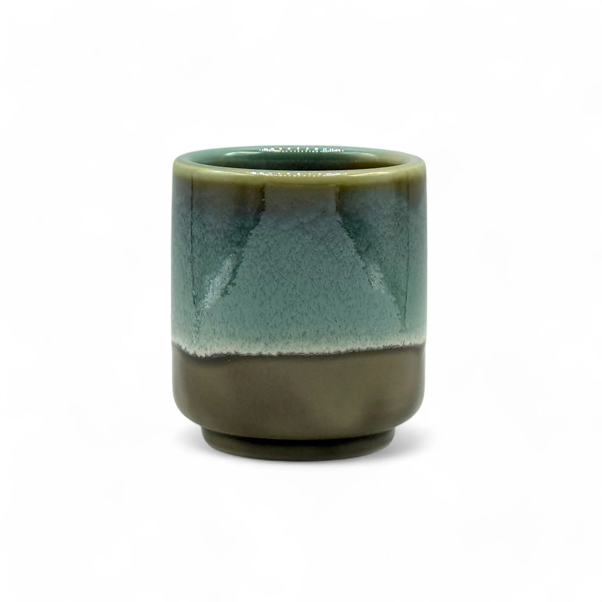 Inoue Tea Gurinhiwa Green Mino-yaki Yunomi - Japanese Teacup