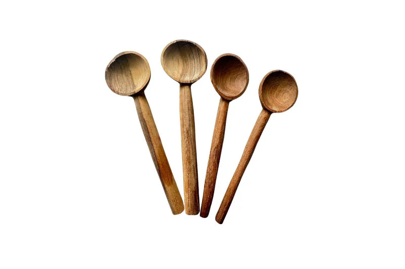 Leafberri Handmade Plain Olive Wooden Spoon (1 each) - Image 4