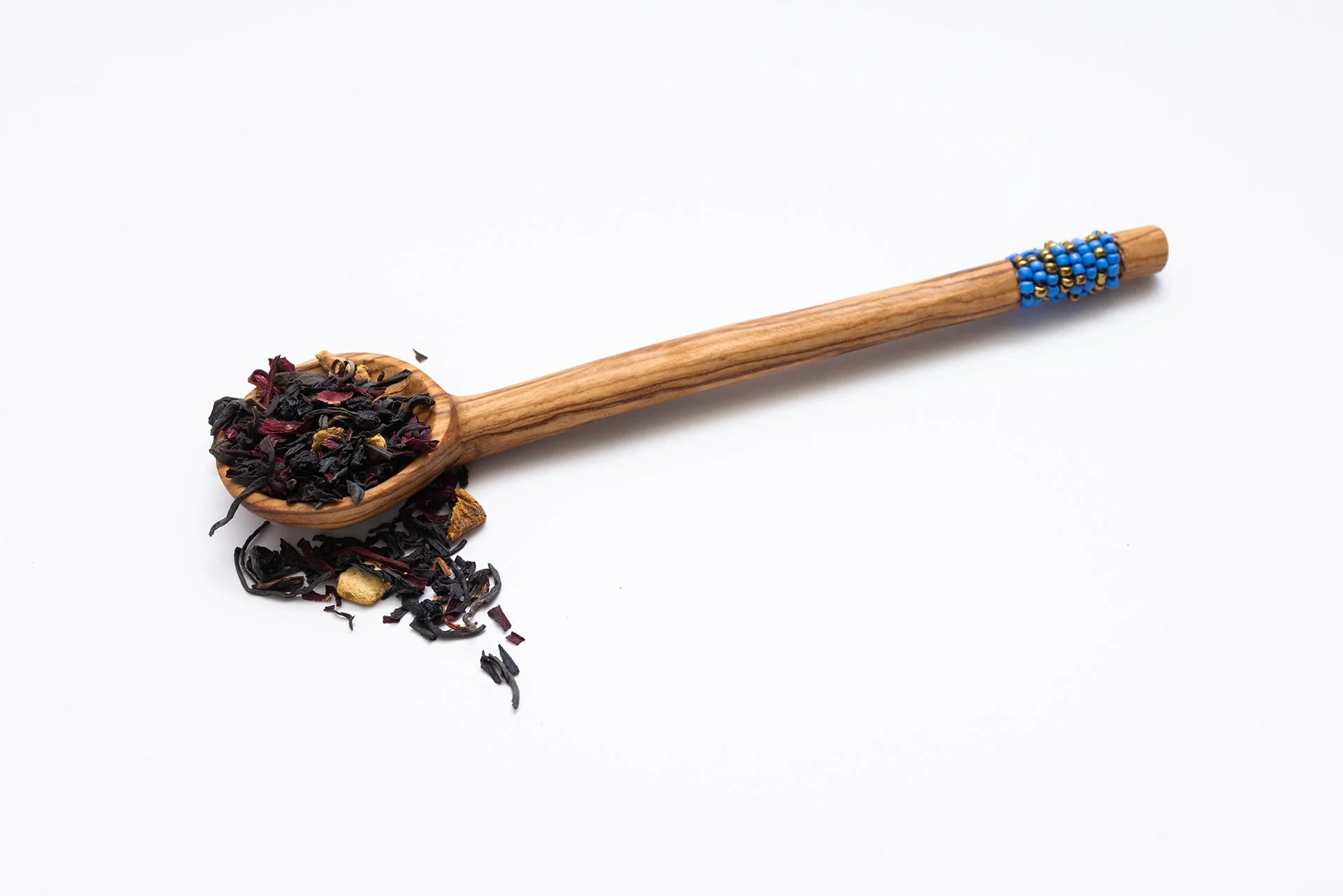 Leafberri Handmade Round Spoon with Beaded Handle ( 1 each) - Image 3