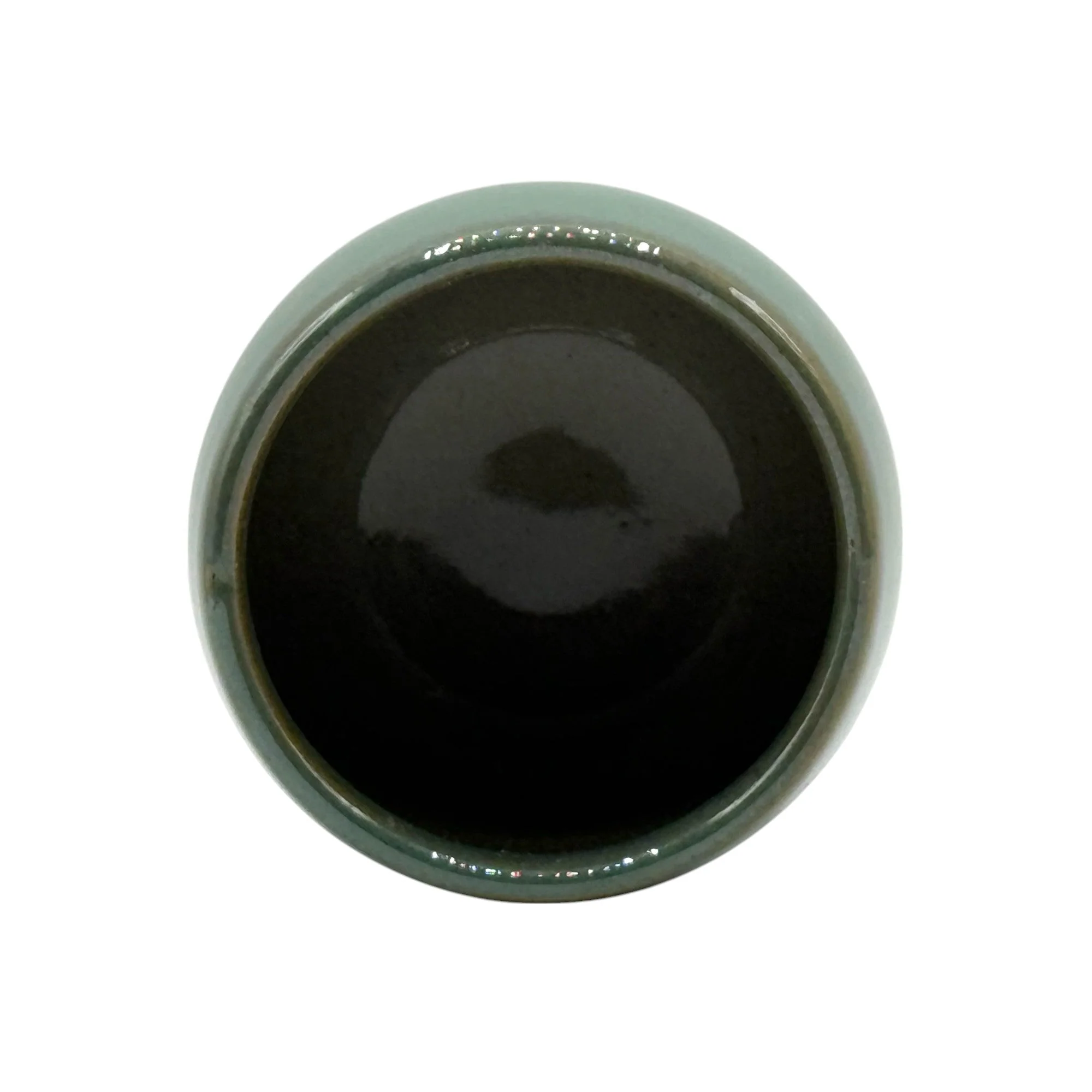 Inoue Tea Hisuitaru Green Mino-yaki Yunomi - Japanese Teacup - Image 3