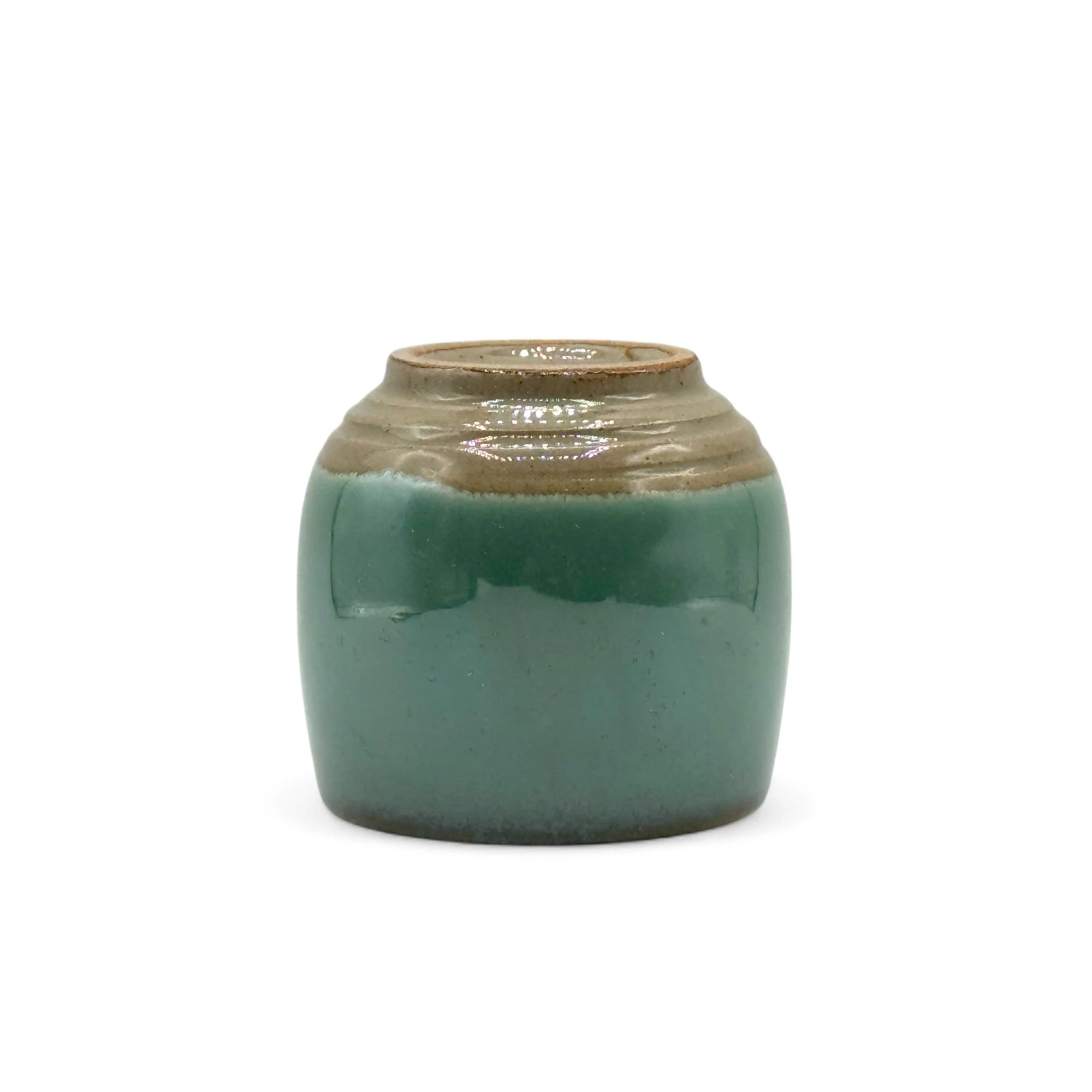 Inoue Tea Hisuitaru Green Mino-yaki Yunomi - Japanese Teacup - Image 4