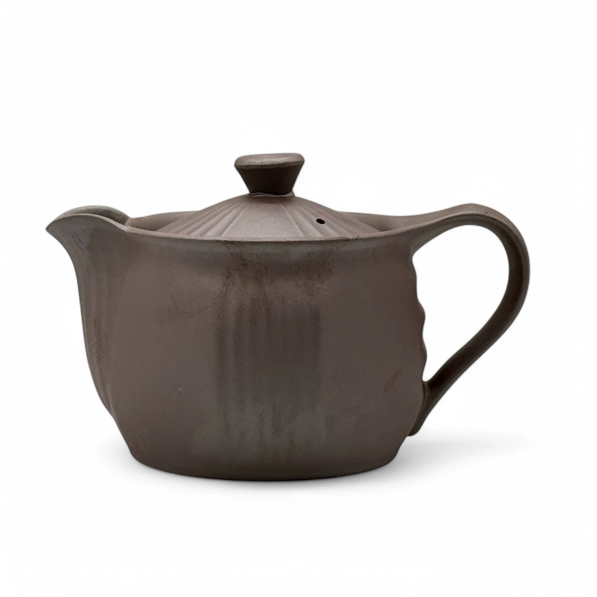 Inoue Tea Ichiro Brown Banko-yaki Kyusu - Japanese Teapot - Image 5