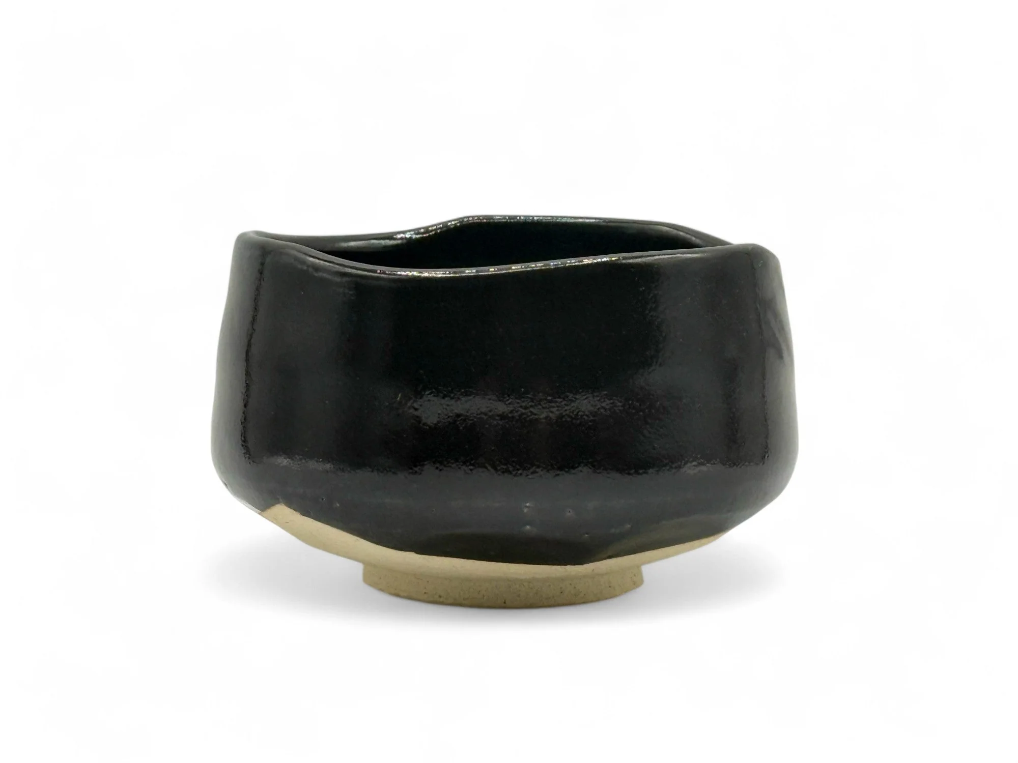 Inoue Tea Isshiki Black Mino-yaki Chawan - Japanese Matcha Bowl - Image 4