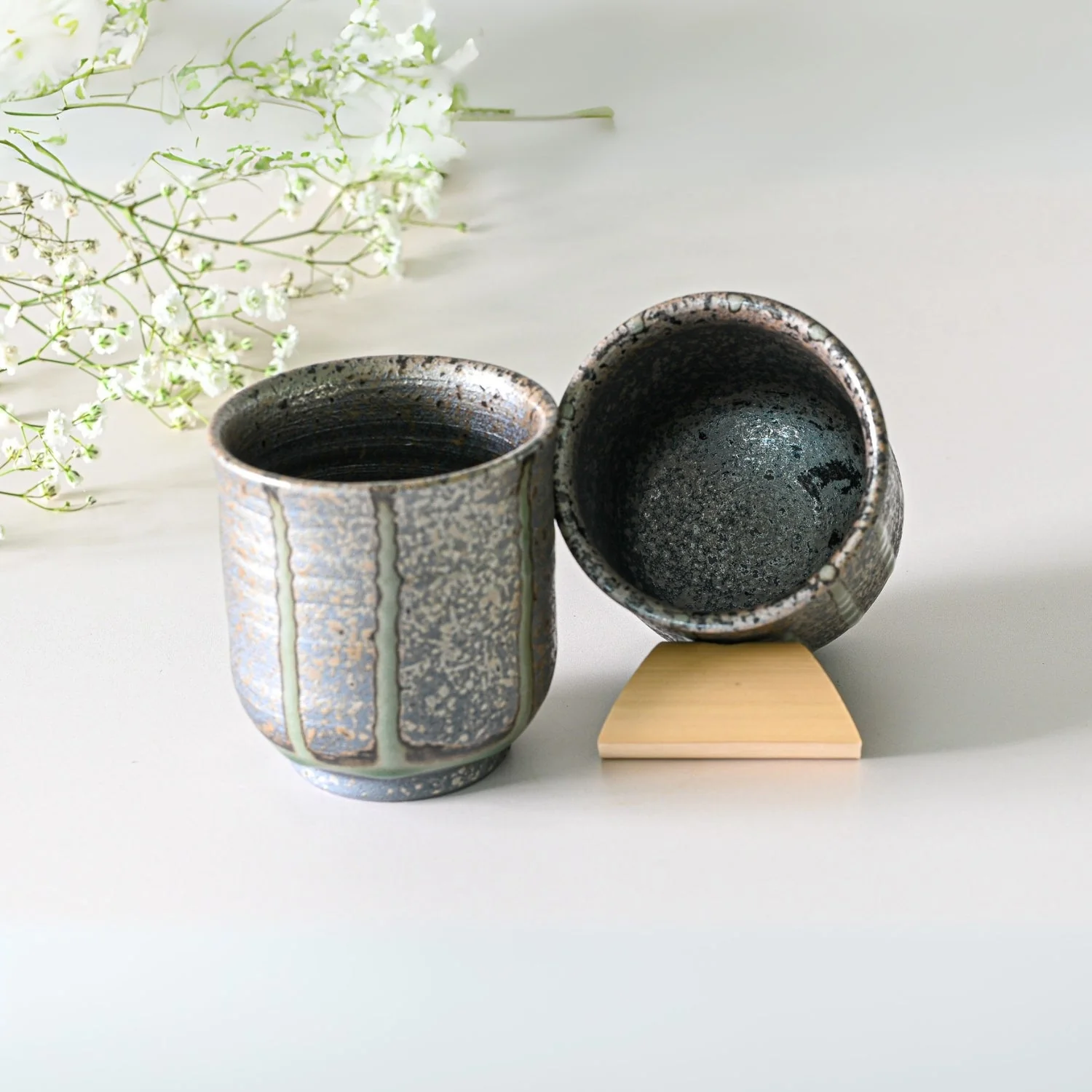 Aprika Life Japanese Kyusu Set - Teapot with Filters (230ml) and Two Cups - Image 9