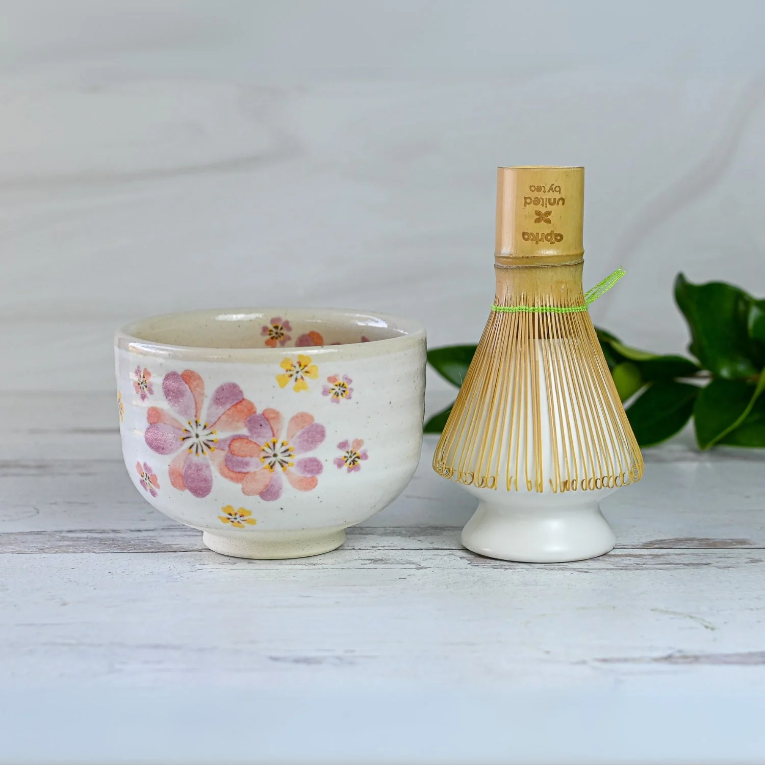 Aprika Life Japanese Pink Sakura Ceramic Matcha Bowl - Image 6