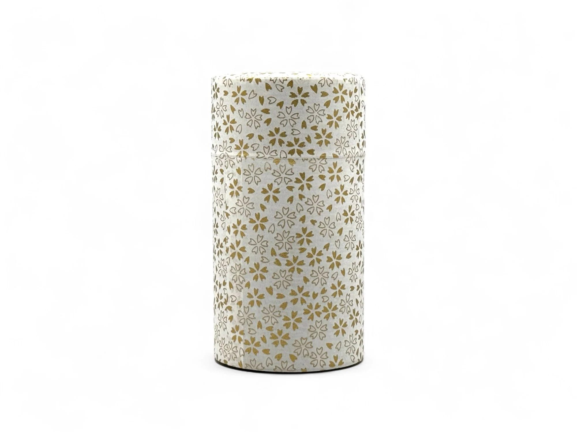 Inoue Tea Kenran Hana White Washi Paper Wrapped Tea Canister (L) - Japanese Chazutsu - Image 4
