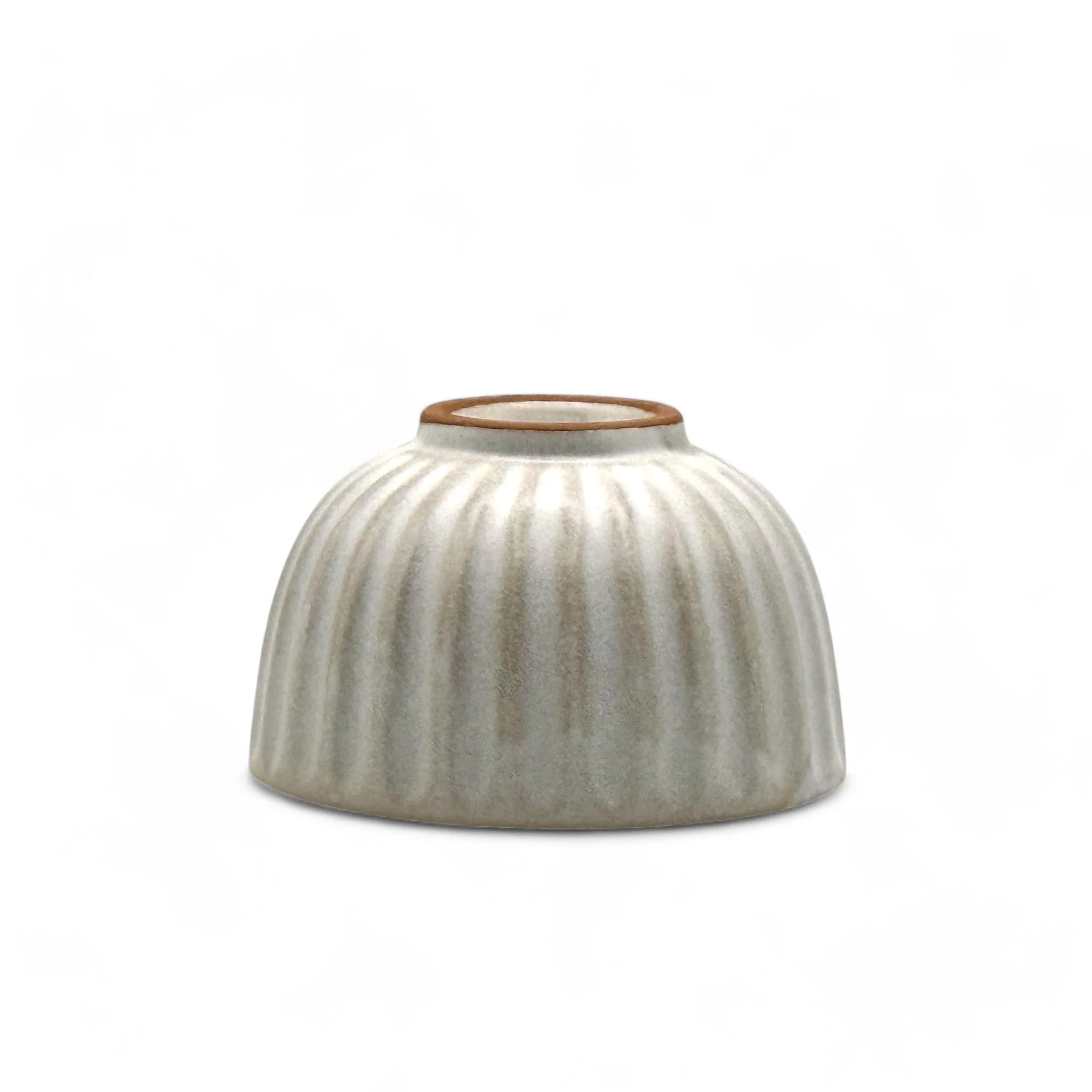 Inoue Tea Kiku Kohiki White Mino-yaki Yunomi - Japanese Sencha Teacup - Image 3
