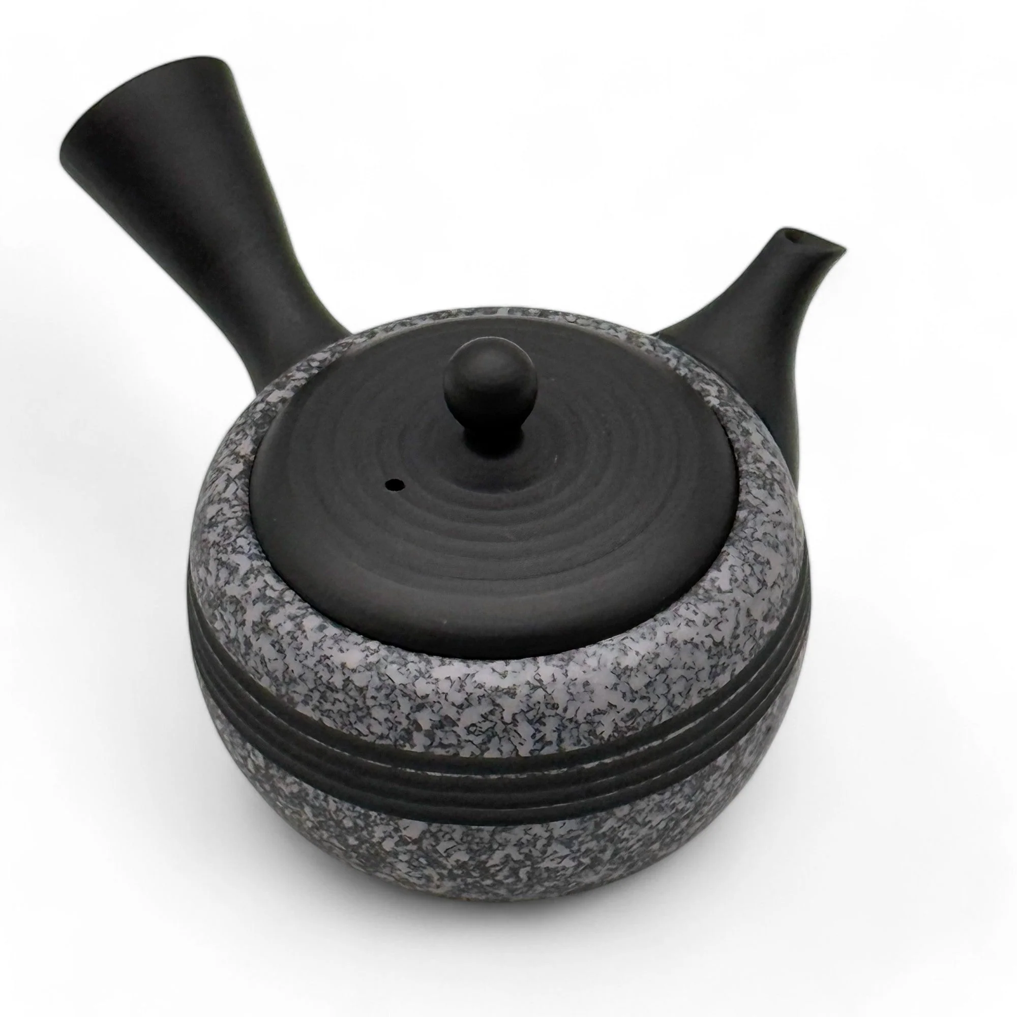 Inoue Tea Komaru Gray Tokoname-yaki Kyusu by Haku yō - Japanese Mini Teapot - Image 5