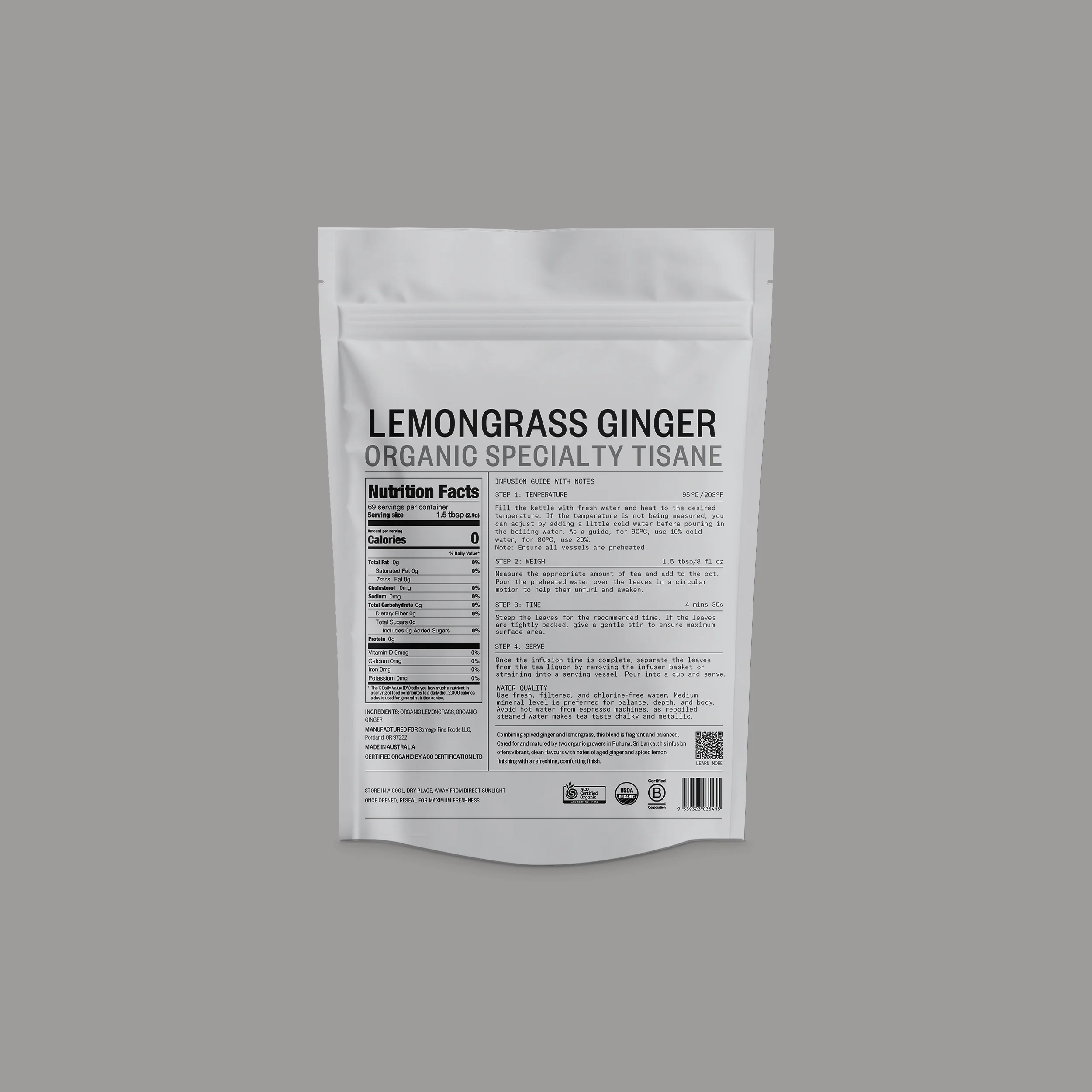 Somage Lemongrass & Ginger Loose Leaf - Image 2