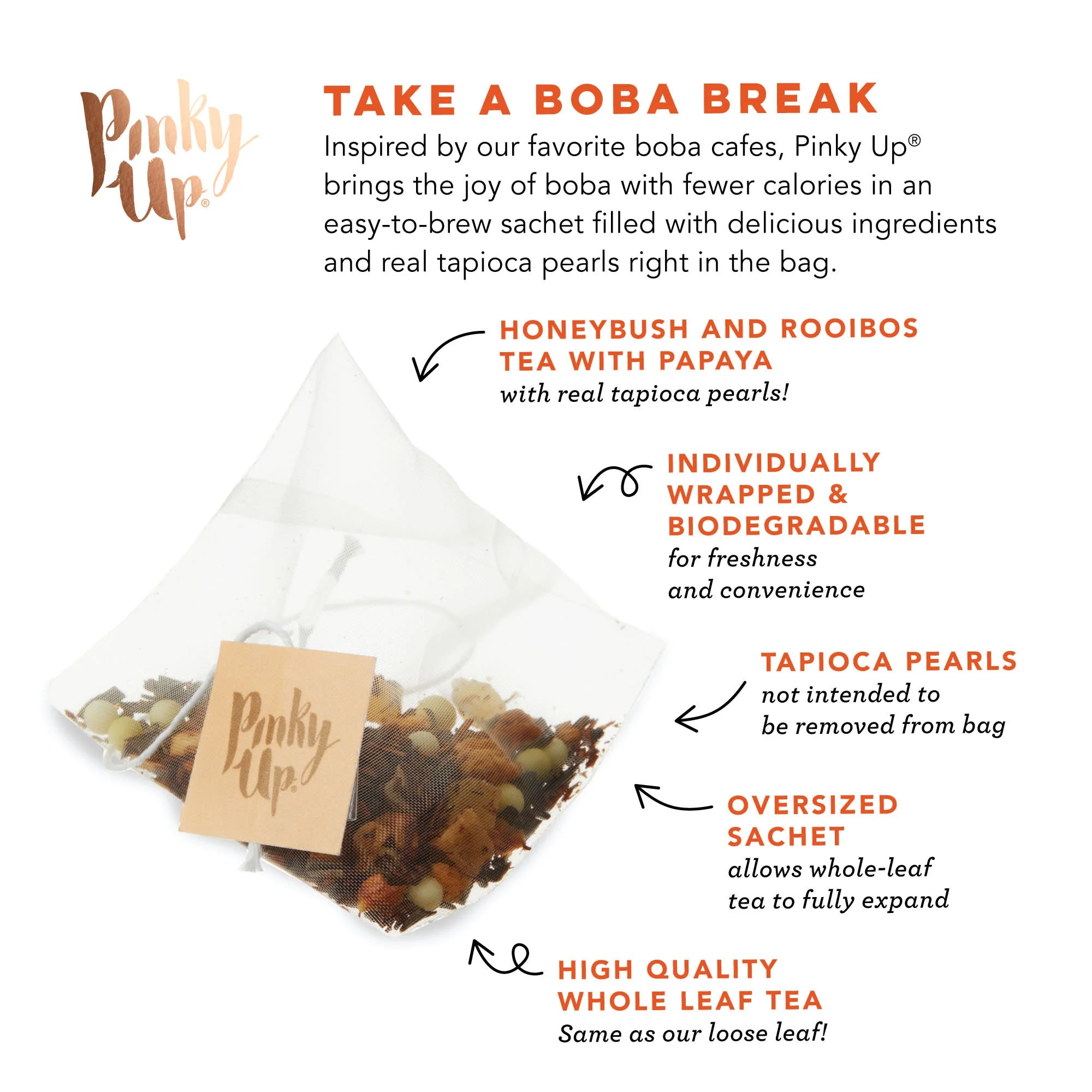 Pinky Up Mango Guava Boba Tea Sachets - Image 5