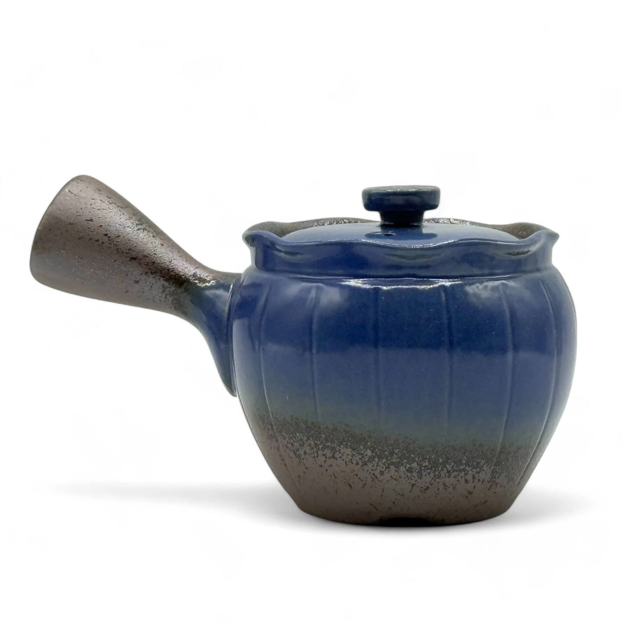 Inoue Tea Maruyoshi Toki Blue Banko-yaki Kyusu - Japanese Teapot - Image 3