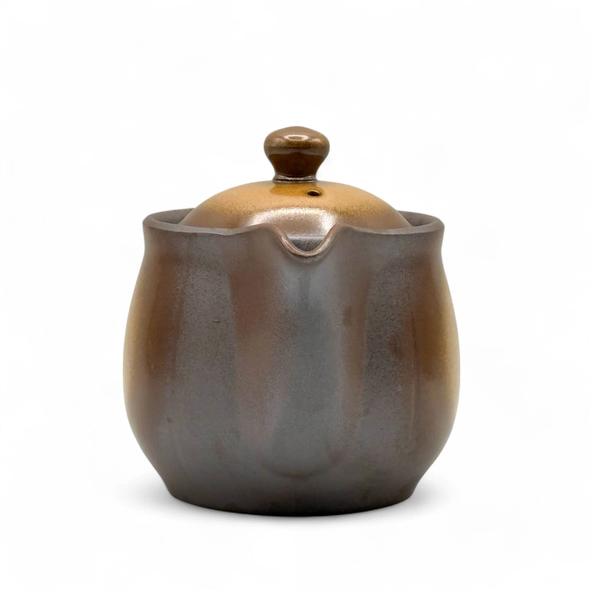 Inoue Tea Mirai Brown Banko-yaki Kyusu - Japanese Teapot - Image 3