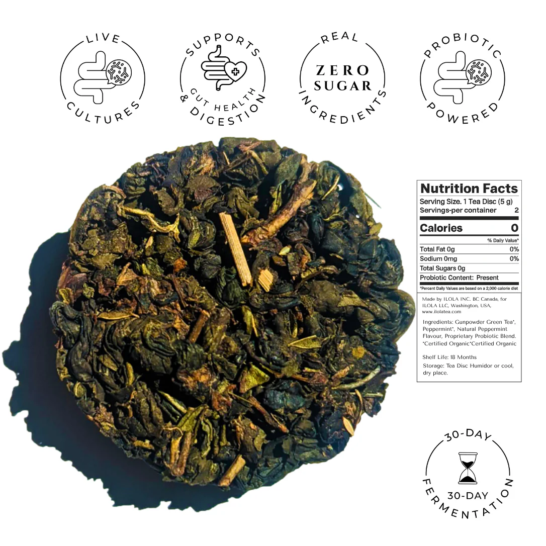 iLOLA Moroccan Mint No. 26 | Loose Leaf Green Tea Disc - Image 5