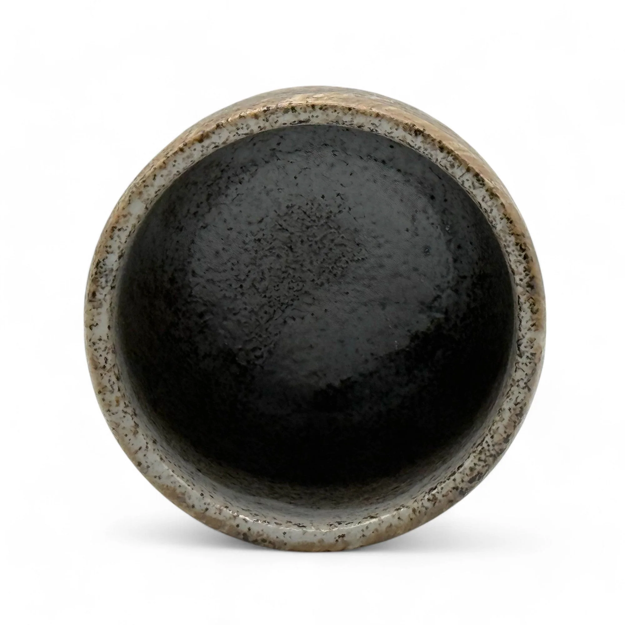 Inoue Tea Nami Brown Mino-yaki Yunomi - Japanese Teacup - Image 3