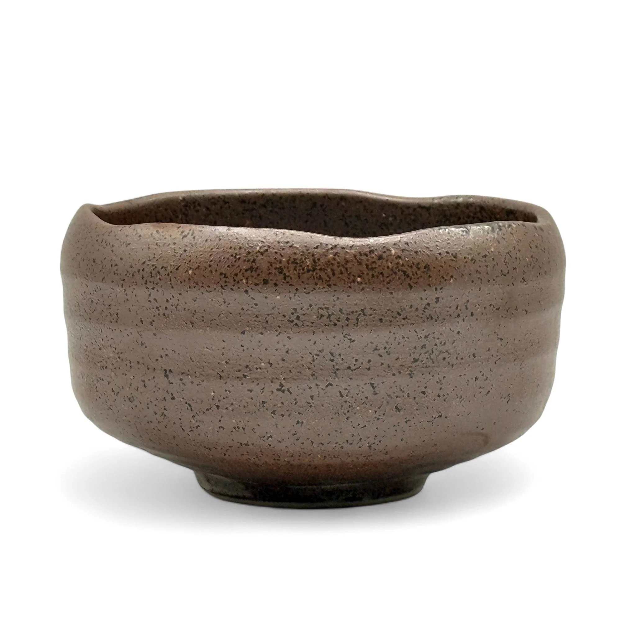 Inoue Tea Nanban Brown Mino-yaki Chawan - Japanese Matcha Bowl - Image 3
