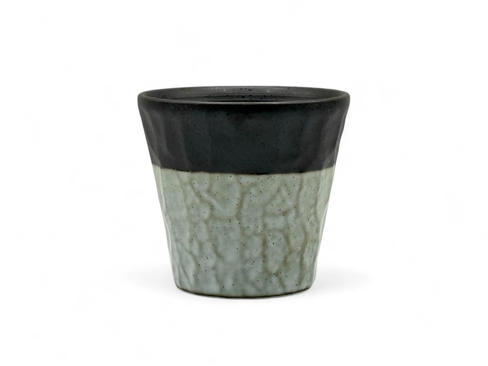 Inoue Tea Nuriwake Gray Mino-yaki Yunomi - Japanese Teacup - Image 6
