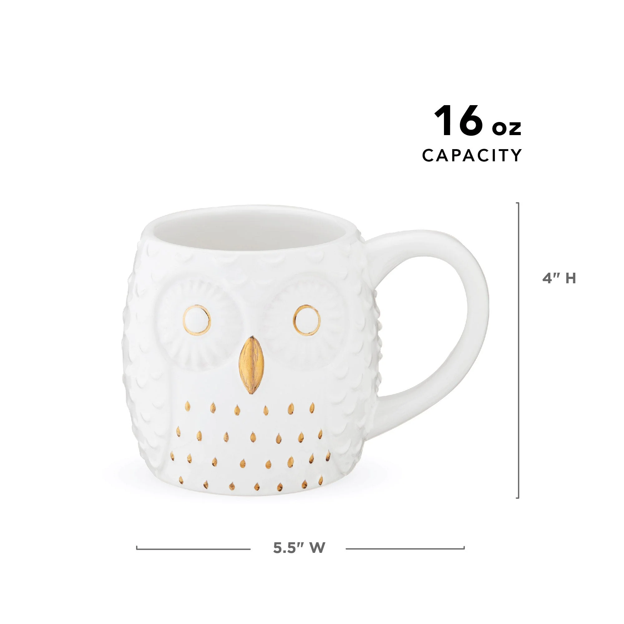 Pinky Up Olivia Ceramic Owl Mug - Image 6