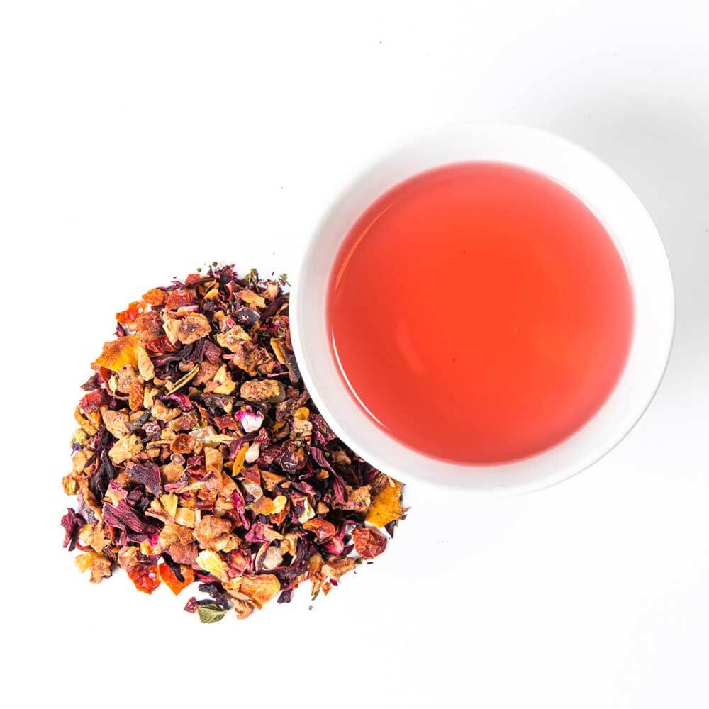 Piper and Leaf Orchard Peach Glass Jar of Loose Leaf Tea - 30 Servings - Image 3