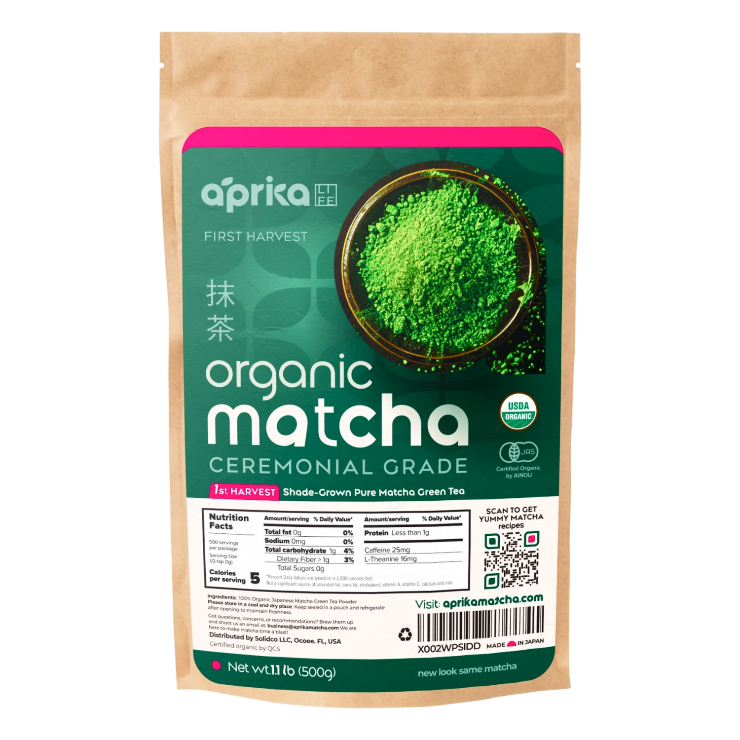 Aprika Life Organic Japanese Ceremonial Grade Matcha Green Tea Powder - Image 12