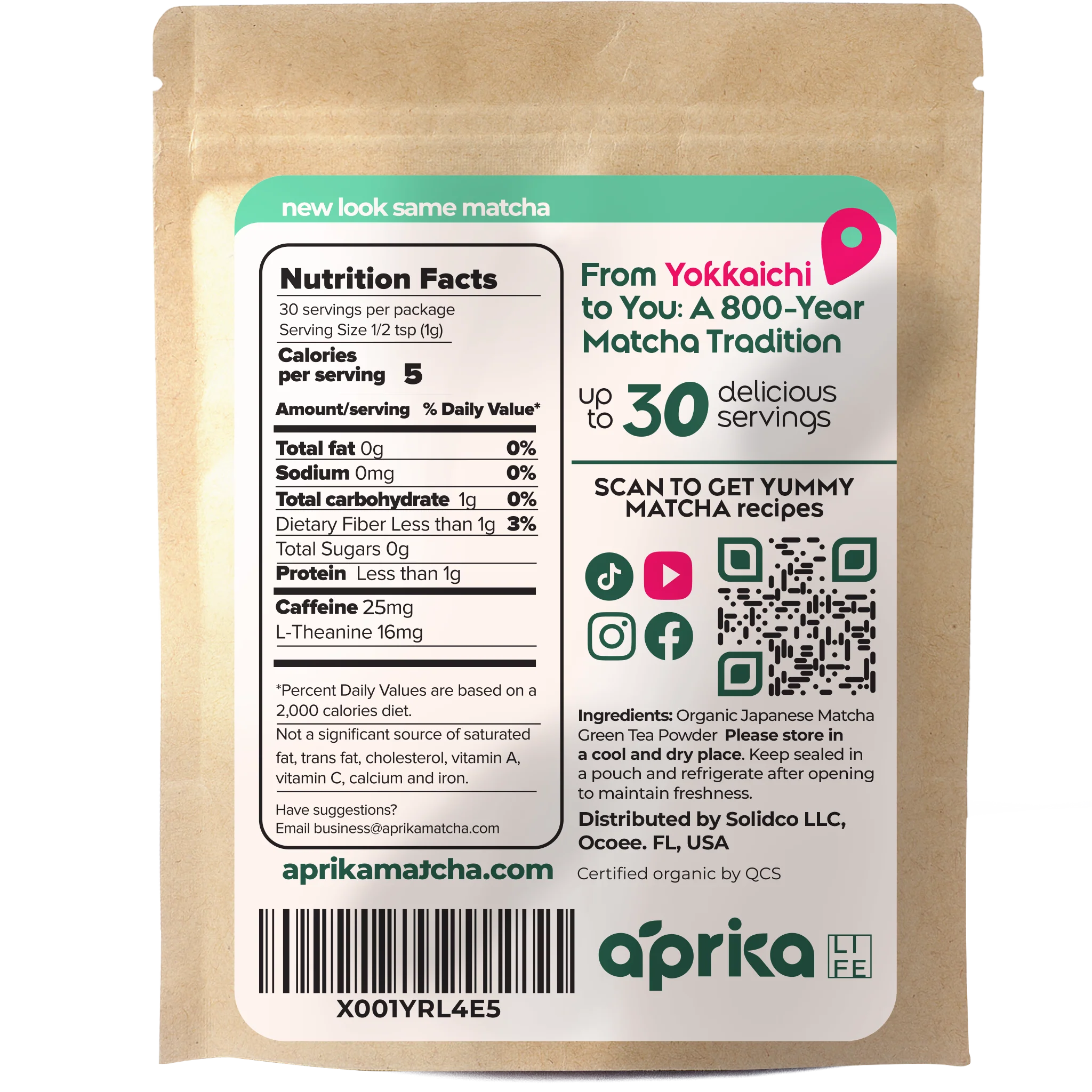Aprika Life Organic Japanese Matcha Green Tea Powder - Image 16