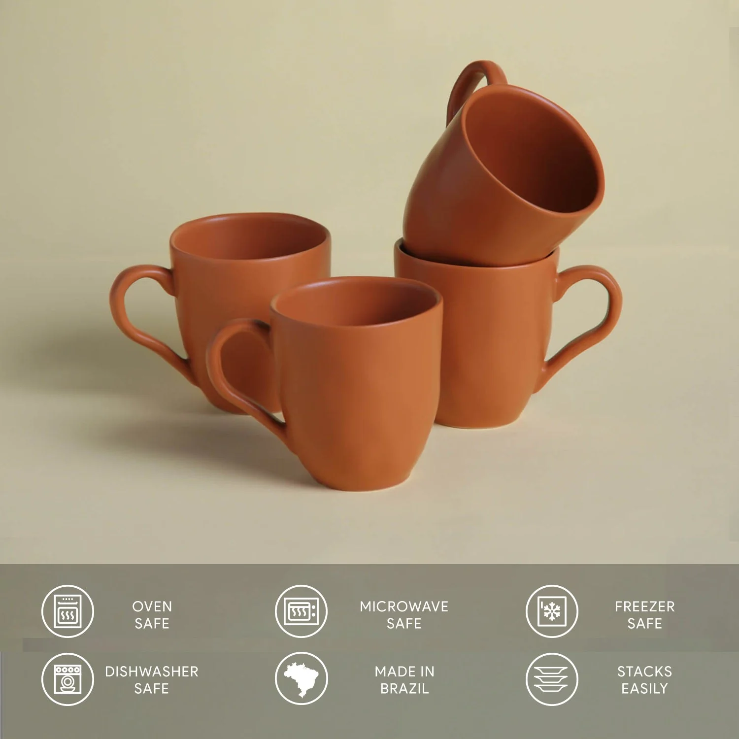 Porto Brasil Organic Mug Set of 4 - Image 43