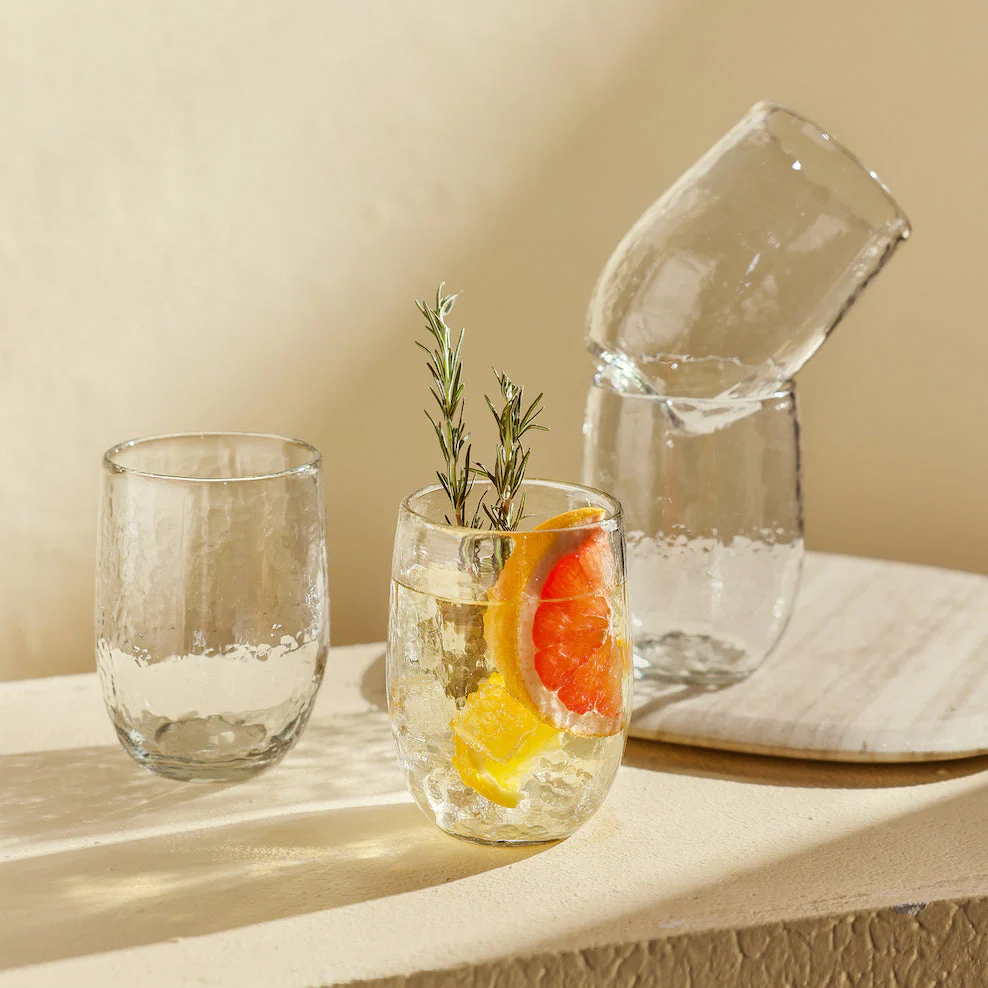 Powered by People Pebbled Medium Glasses - Set of 4 - Image 5